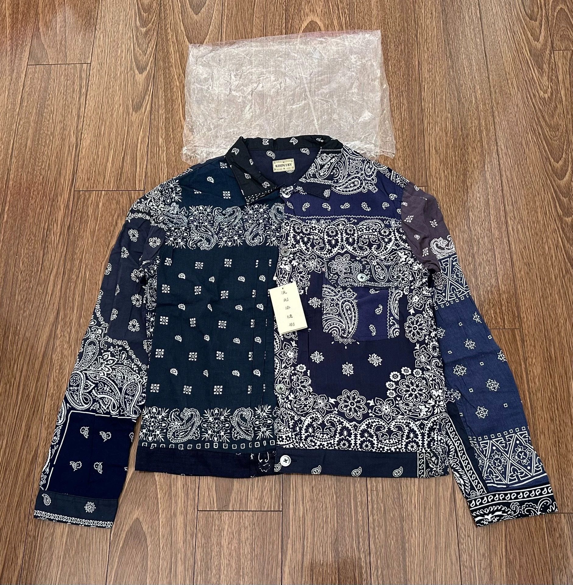 Kapital KAPITAL KOUNTRY Vintage Bandana Shacket 3 Navy NWT Size US L / EU 52-54 / 3 - 1 Thumbnail