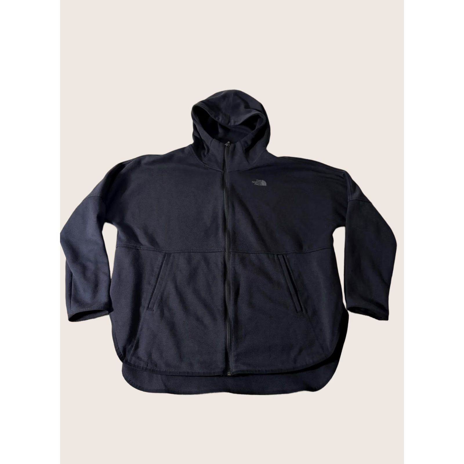 The North Face The North Face Hoodie Womens M Black Fleece Full Zip Logo Jacket Longline Size M / US 6-8 / IT 42-44 - 1 Thumbnail