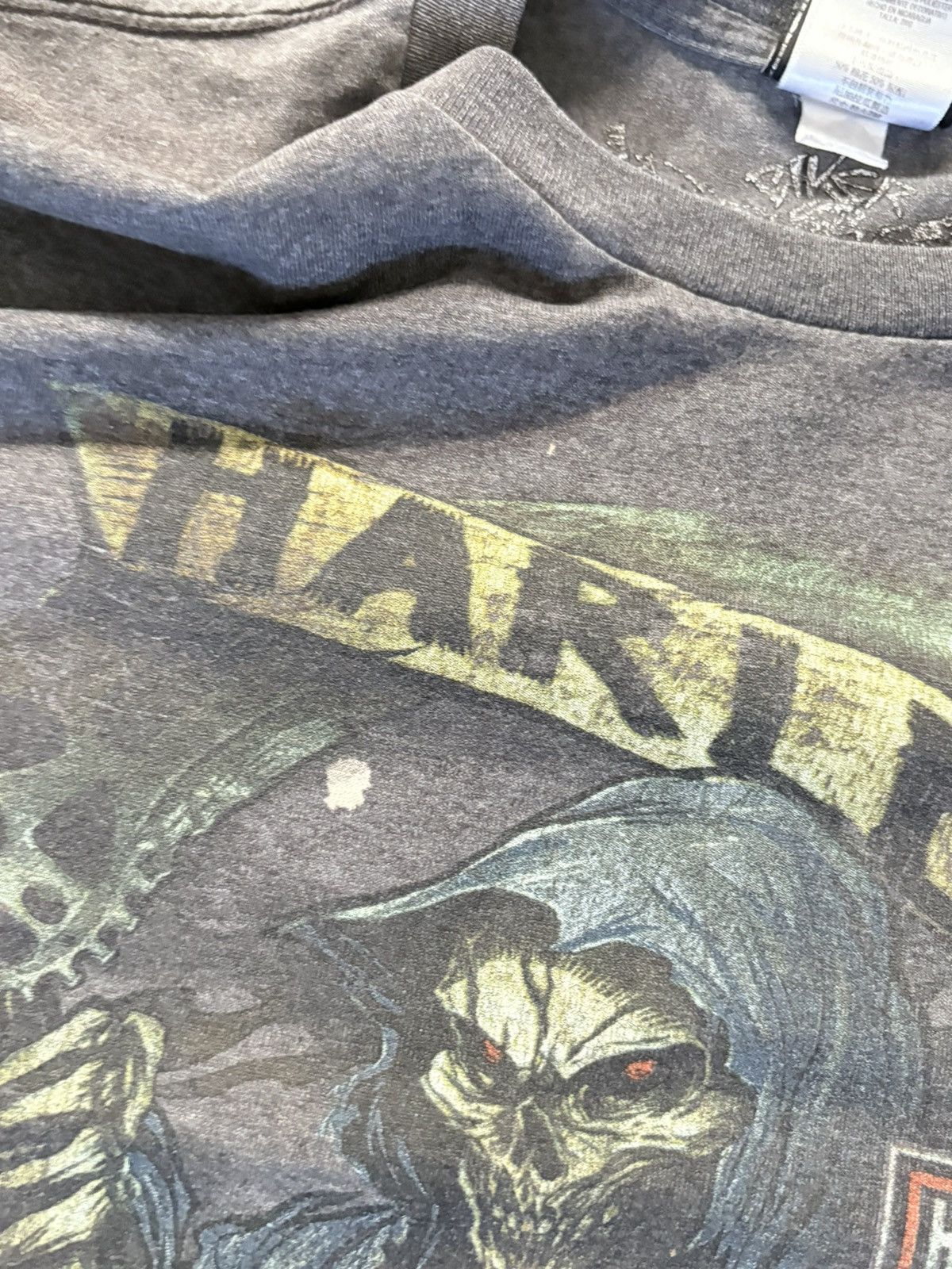 Harley Davidson 00’s Harley Davidson Grim Reaper Vintage Paint Distress Tee Size US XL / EU 56 / 4 - 7 Thumbnail