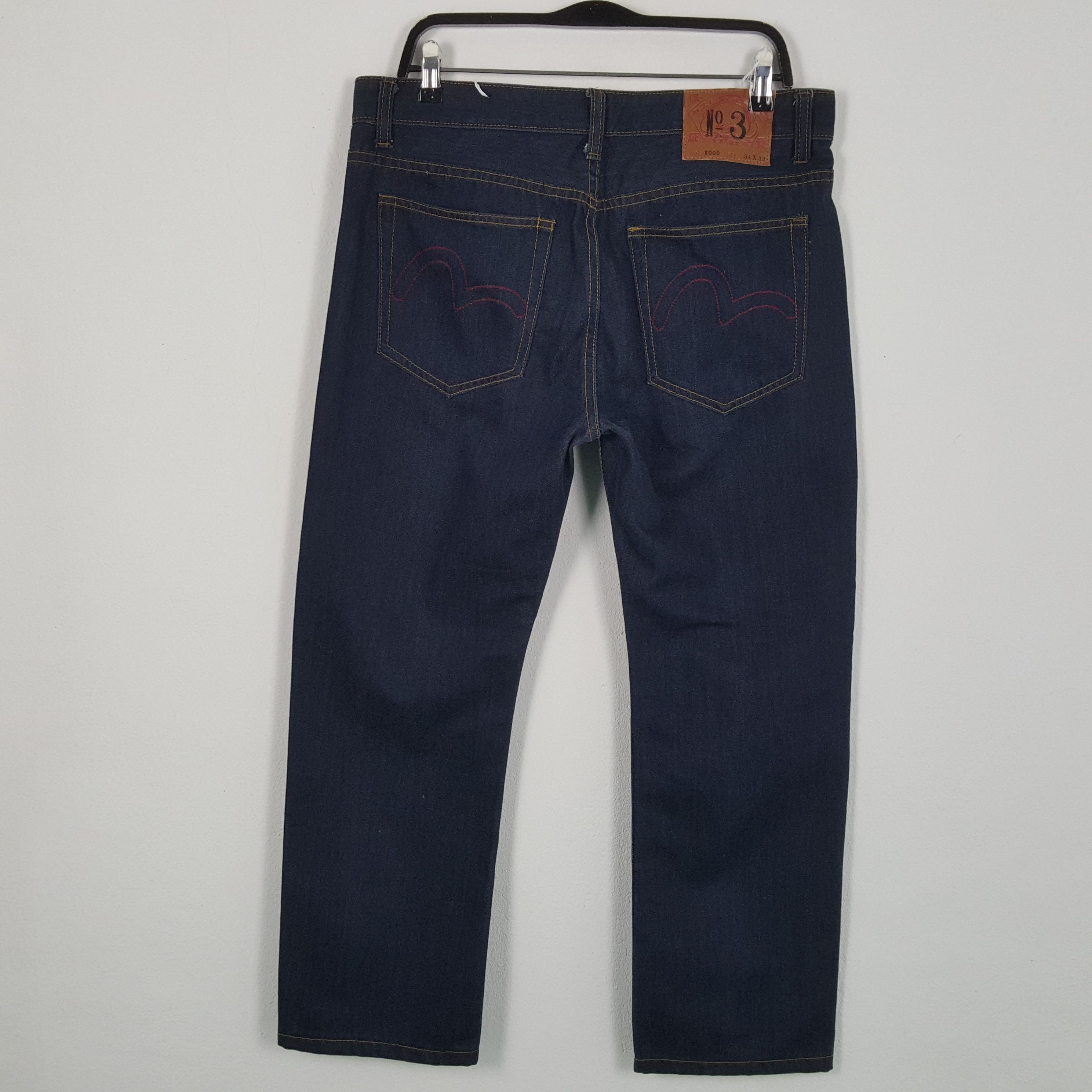 Japanese Brand × Vintage EVISU Japanese Brand Streetwear Custom Daicock Jeans Size US 34 / EU 50 - 4 Thumbnail