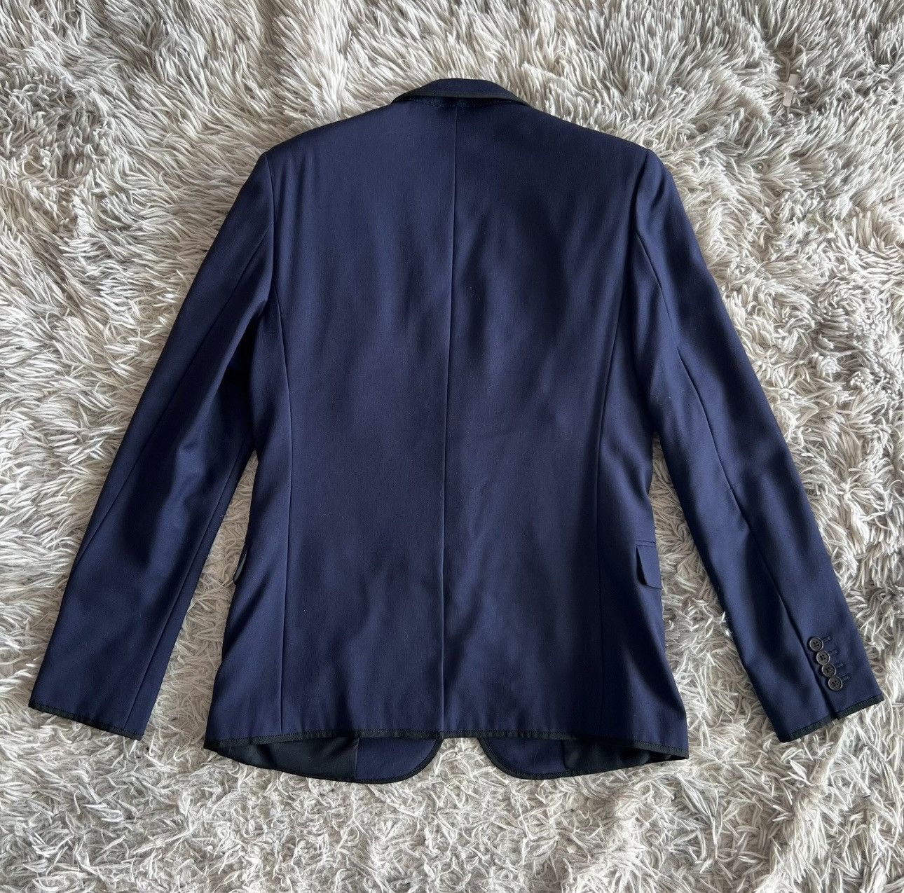 Saint Laurent Paris Saint Laurent Blue Suits Size 48S - 3 Thumbnail