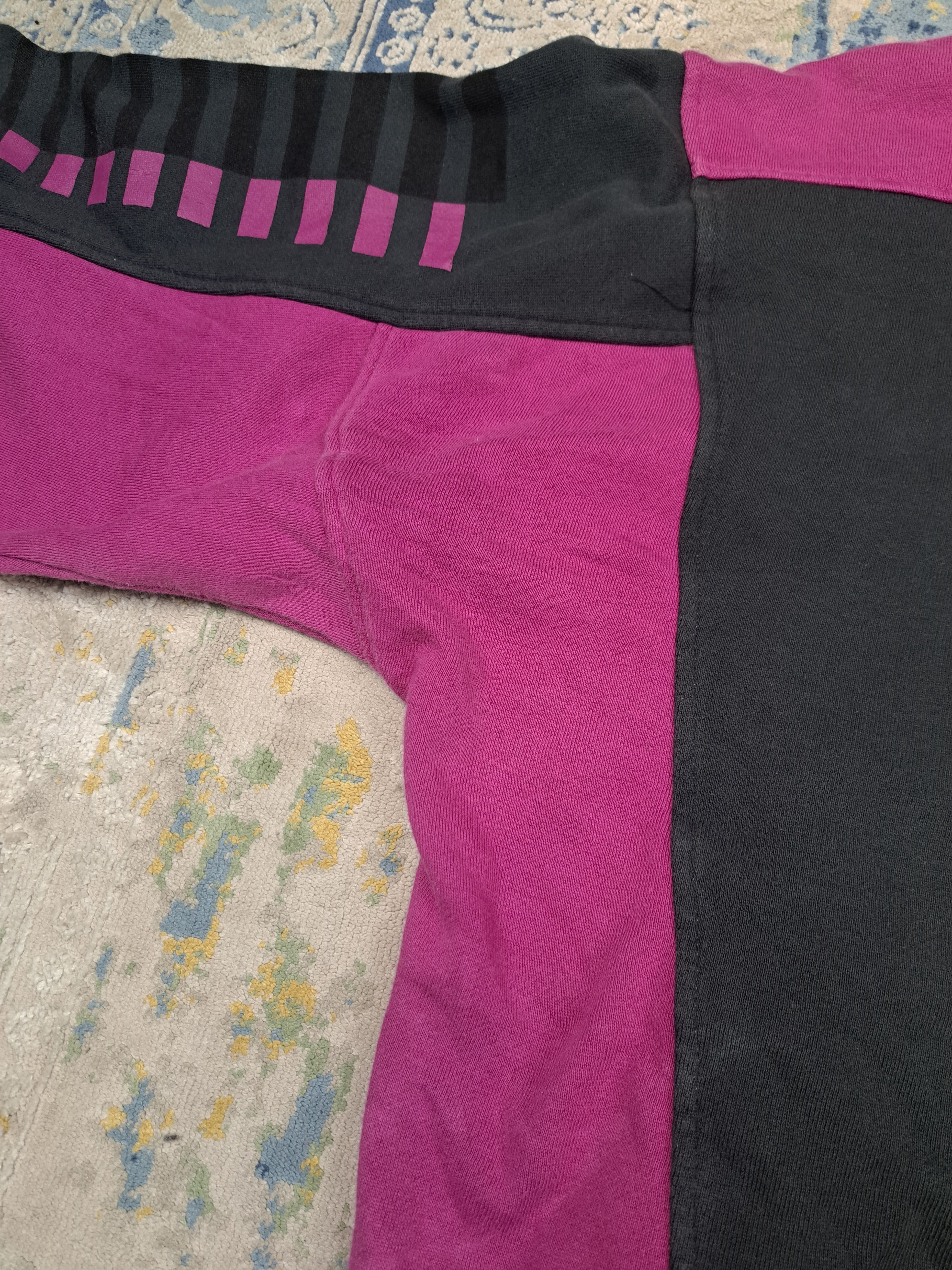 Nike Vintage 80s Nike Colour Block Boxy Sweatshirt Mini Swoosh Size US M / EU 48-50 / 2 - 9 Thumbnail