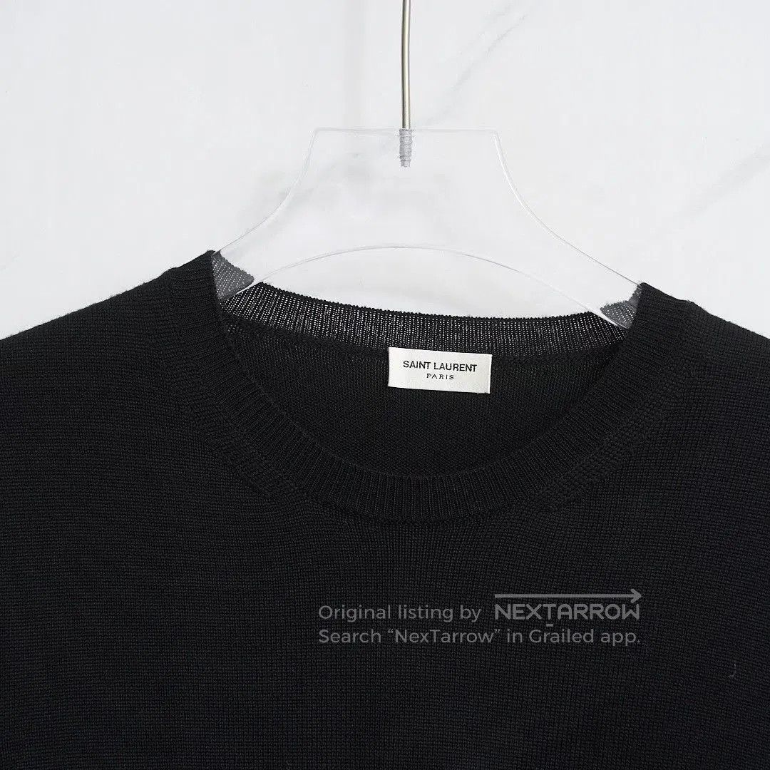 Saint Laurent Paris Saint Laurent Men's Logo Knit Sweater. Size US S / EU 44-46 / 1 - 2 Thumbnail