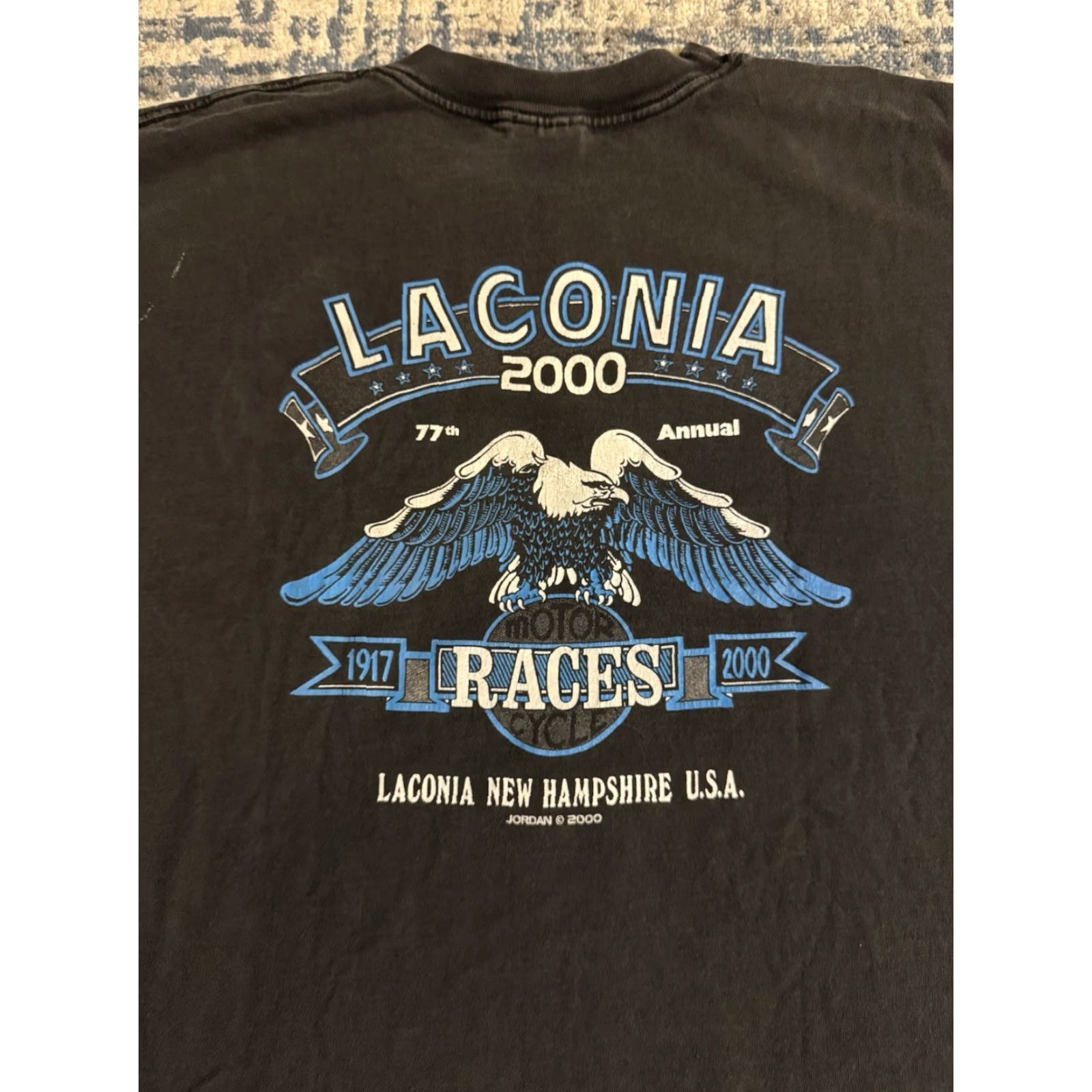 Hanes VINTAGE 2000 Laconia Motorcycle Races Evil Clown Uncle Sam I Want You T Shirt 2X Size US XL / EU 56 / 4 - 6 Thumbnail