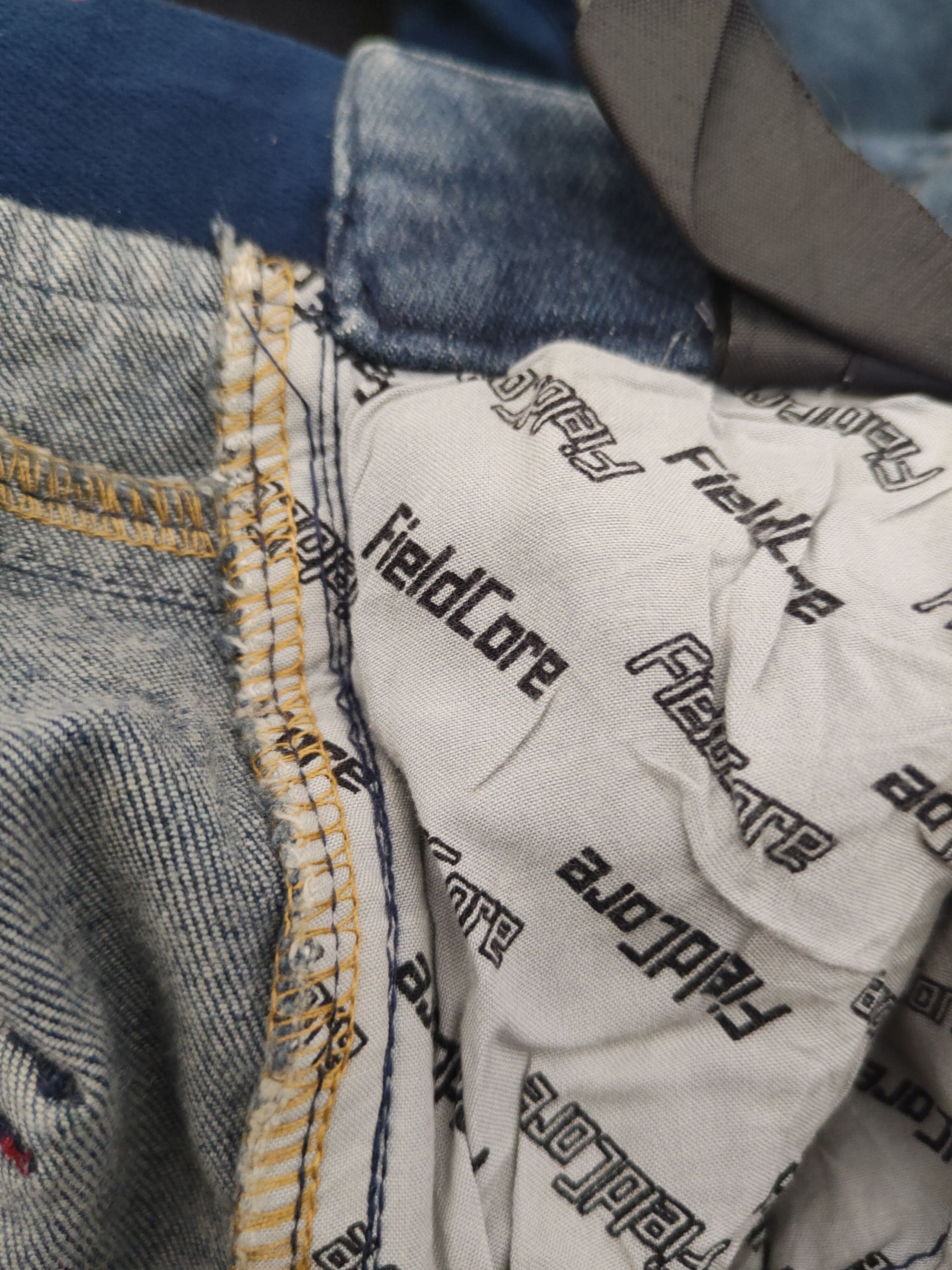 Japanese Brand FieldCore Distressed Ripped cargo denim Jeans #W1861 Size US 30 / EU 46 - 13 Thumbnail
