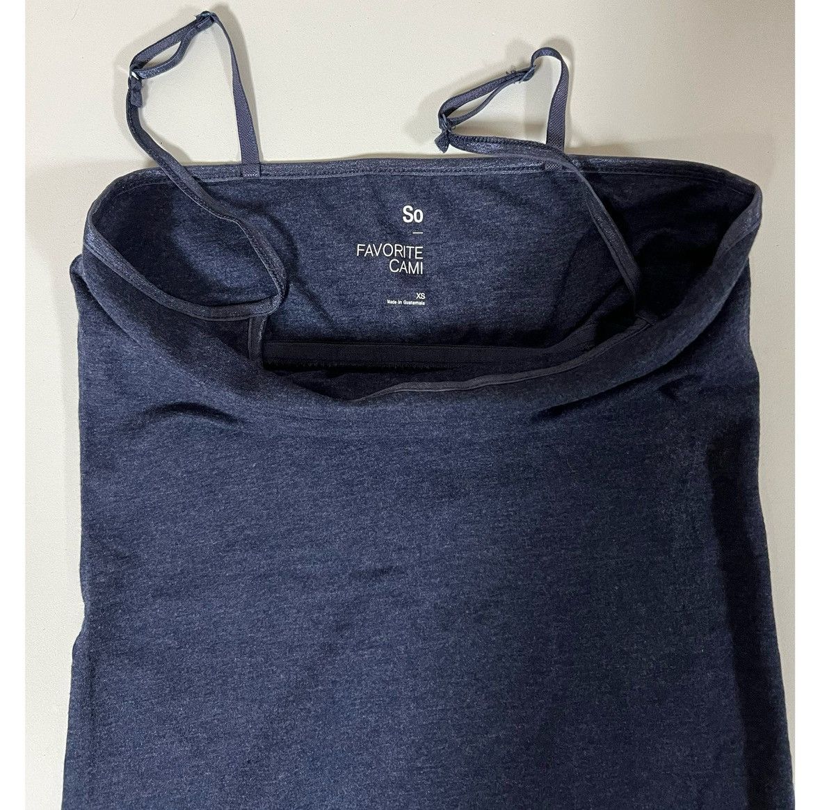 Sonoma SO Navy Blue Marled Cami Camisole Tank Top Shirt Size XS 💙 Size XS / US 0-2 / IT 36-38 - 5 Thumbnail