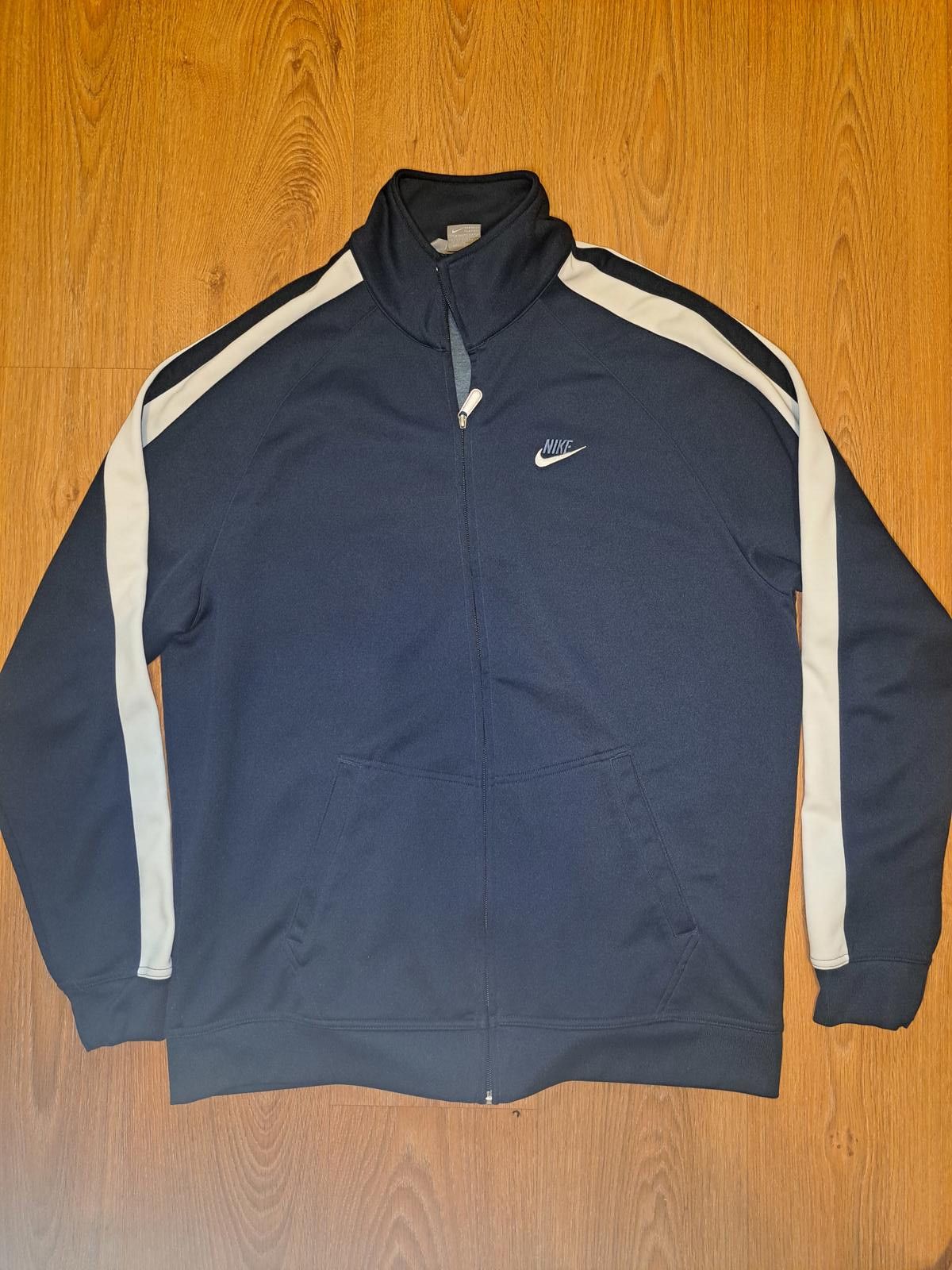 Nike Nike Activewear Track Jacket Mens XXL Navy Blue Full Zip Size ONE SIZE - 1 Thumbnail