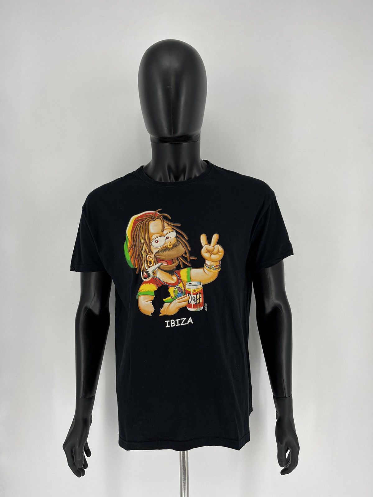 Bob Marley × The Simpsons × Vintage Vintage Y2K Homer Bob Marley The Simpsons T-Shirts Size US L / EU 52-54 / 3 - 2 Thumbnail