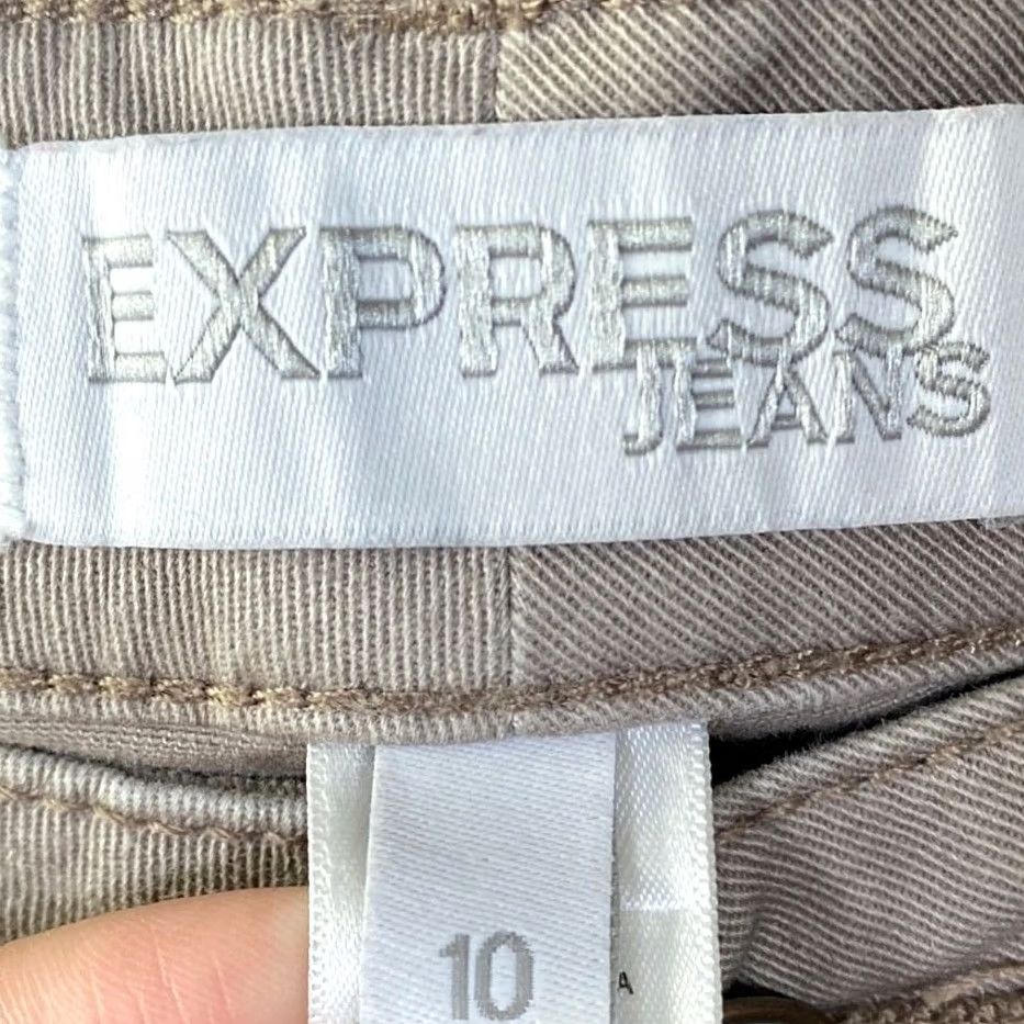 Express Express Womens Jeans Brown Denim Mid Rise Skinny Leg Stretch 10 Size 32" / US 10 / IT 46 - 4 Thumbnail