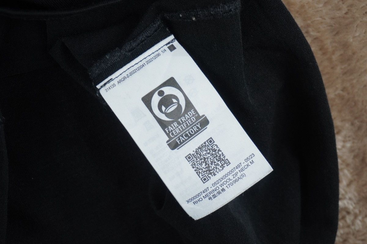 Arc'teryx Arc'teryx Rho Merino Wool Zip Neck Mens Small Black Base Size US S / EU 44-46 / 1 - 7 Thumbnail
