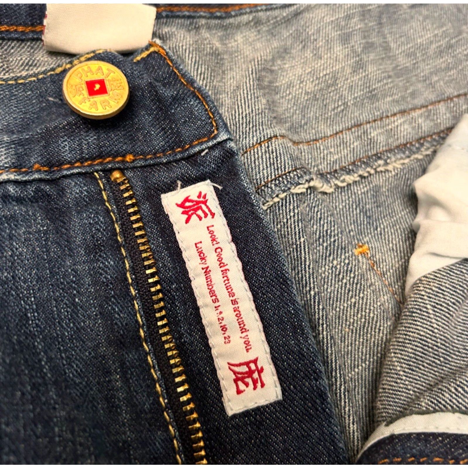 Phat Farm VINTAGE Phat Farm Jeans Baggy Grunge Skater Y2K Japan Fortune VTG Mens 40 Blue Denim Wide-Leg 32 In Inseam 40x32 Size US 40 / EU 56 - 5 Thumbnail