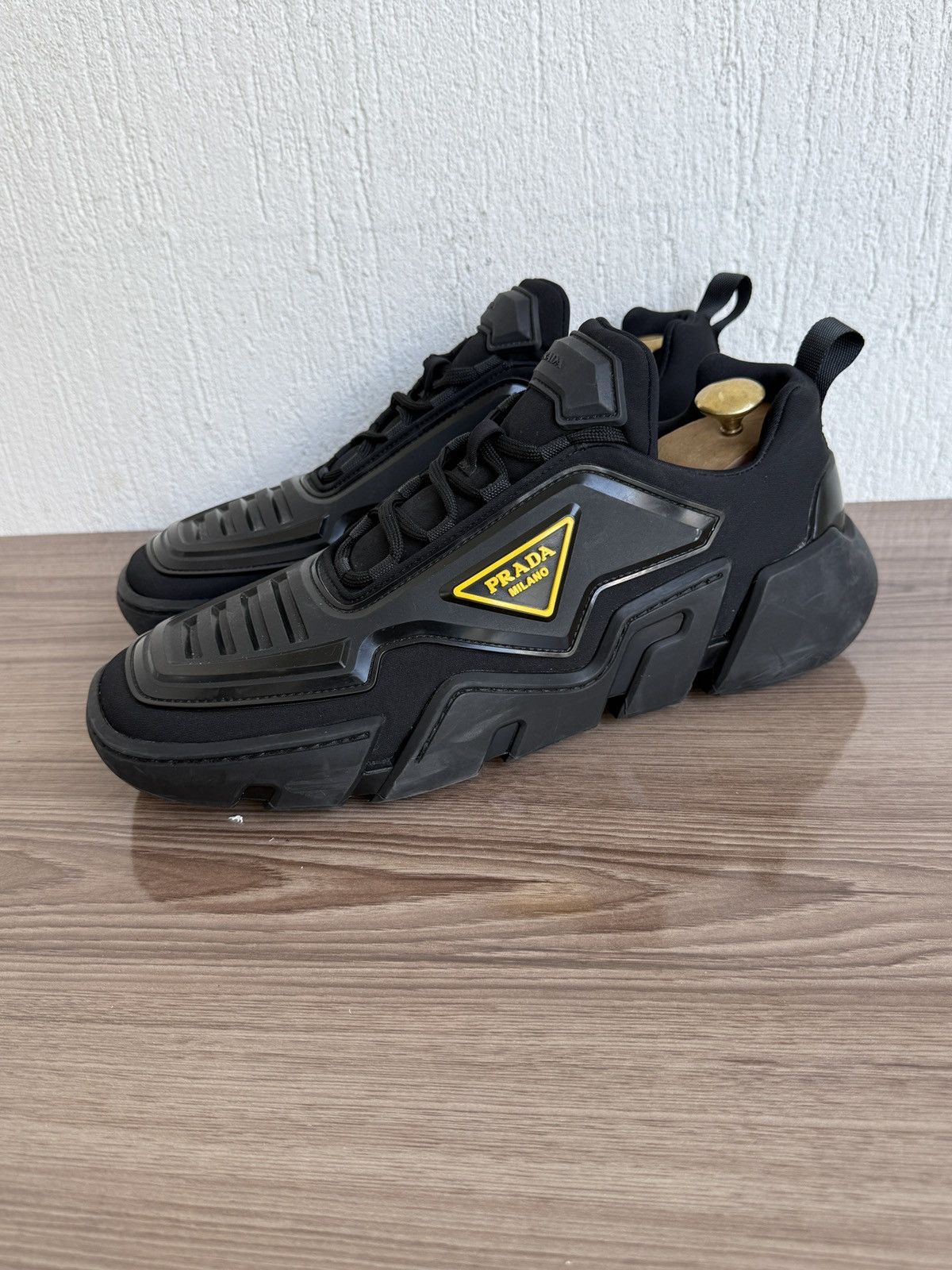 Prada 😤🔥 techno stretch fabric sneakers Size US 10 / EU 43 - 1 Thumbnail