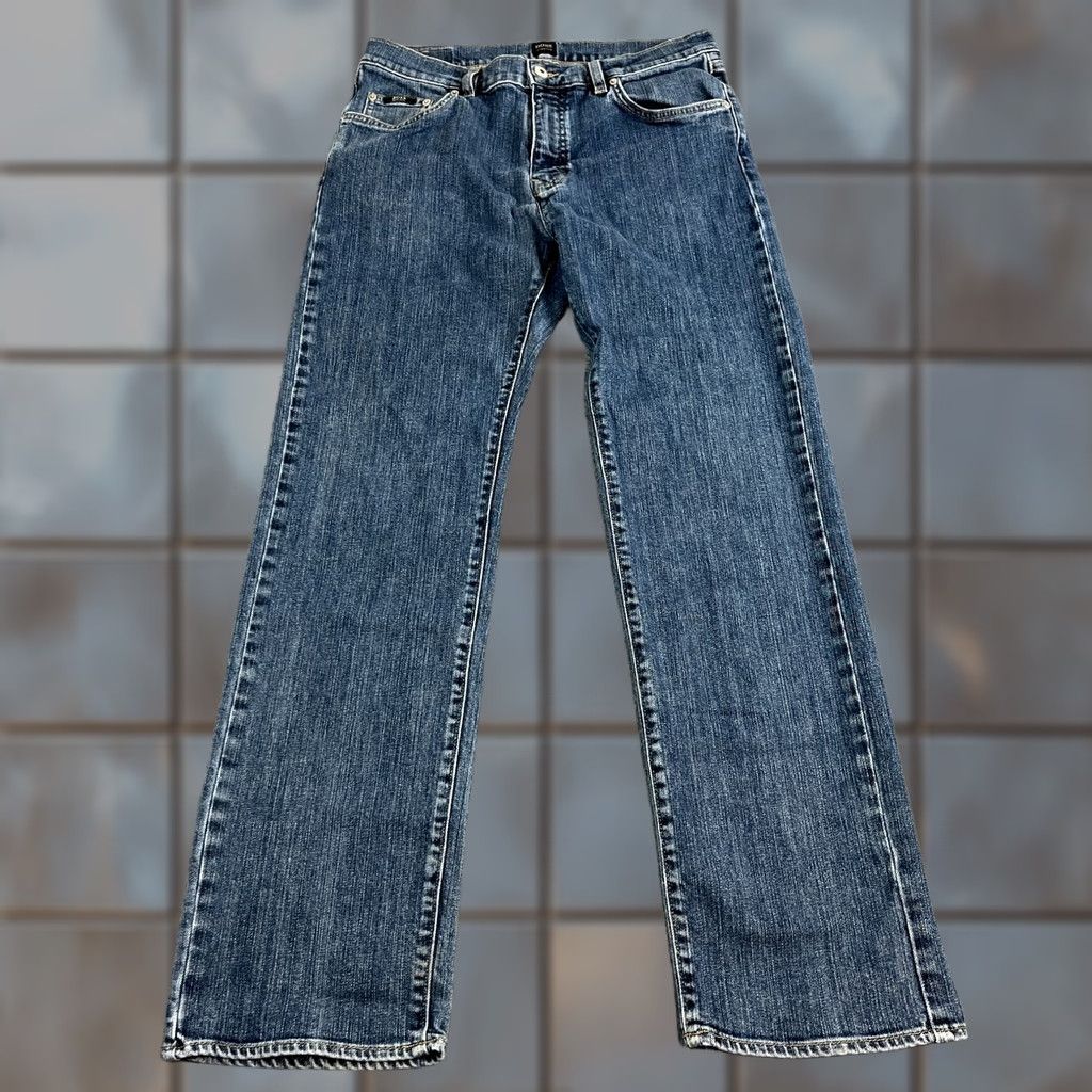 Hugo Boss HUGO BOSS Jeans Regular Straight 32 32 Dark Wash Blue Vintage 100% Cotton Mens Pants Jeans Size US 32 / EU 48 - 1 Thumbnail