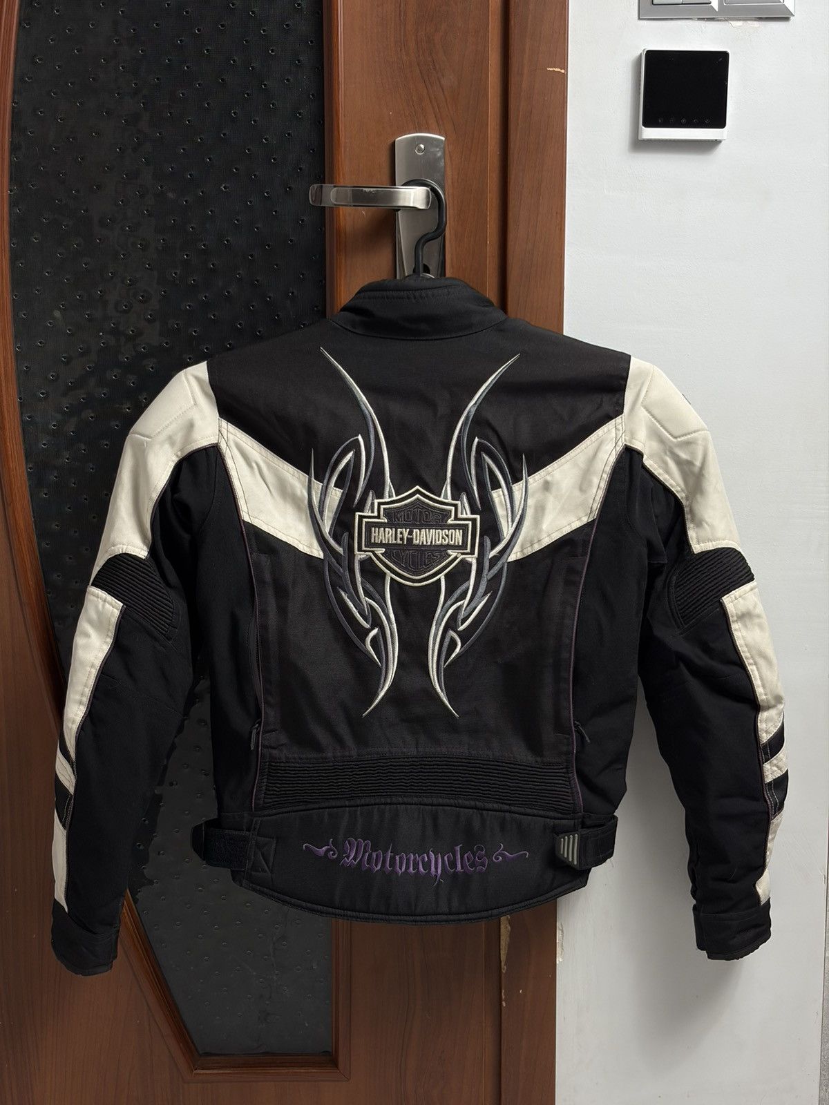 Harley Davidson Vintage Harley-Davidson Moto Tribal Shield Riding Jacket Size M / US 6-8 / IT 42-44 - 6 Thumbnail
