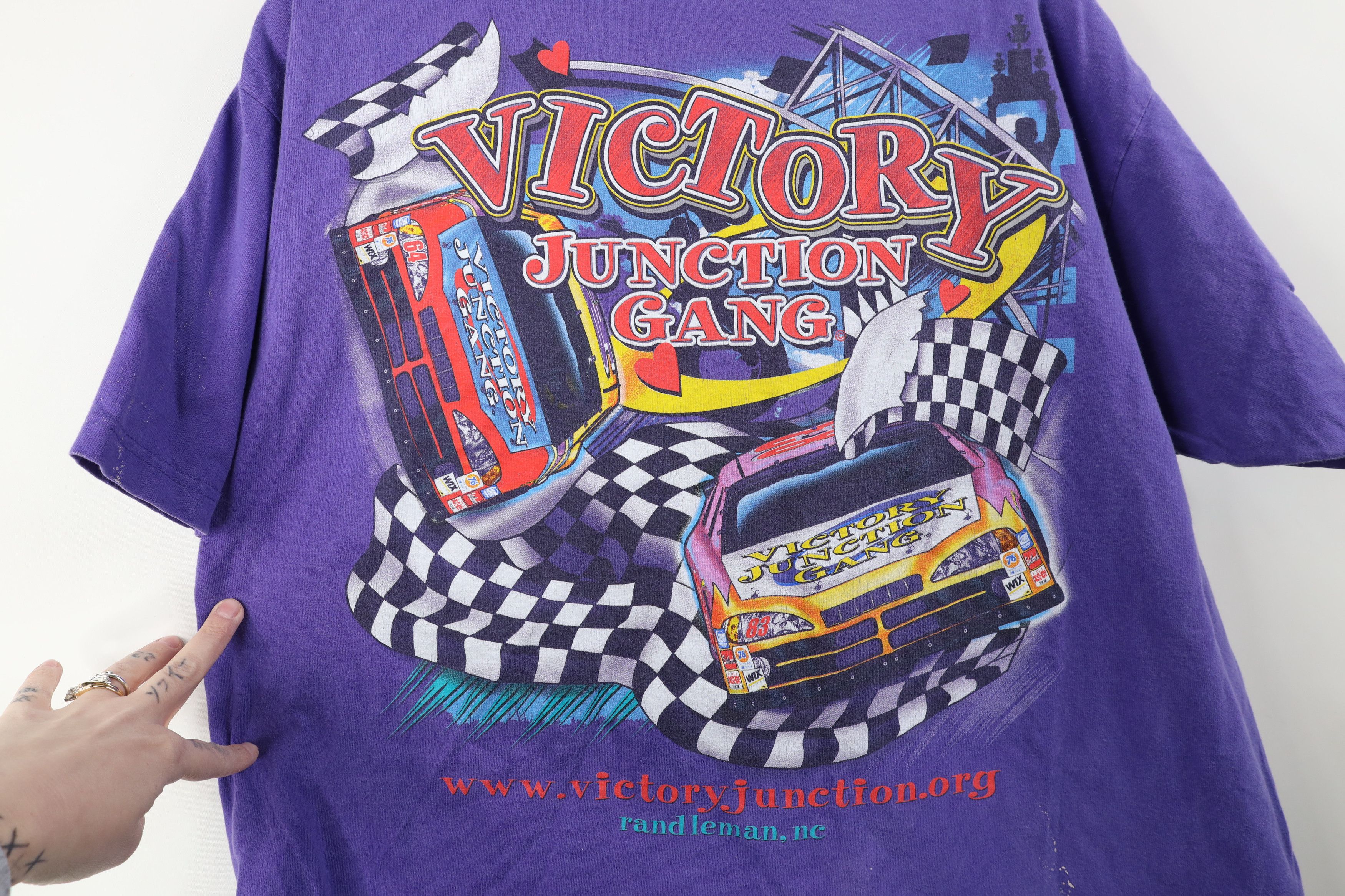 Vintage Vintage Y2K Streetwear Junction Gang Car Racing T-Shirt Size US L / EU 52-54 / 3 - 12 Thumbnail