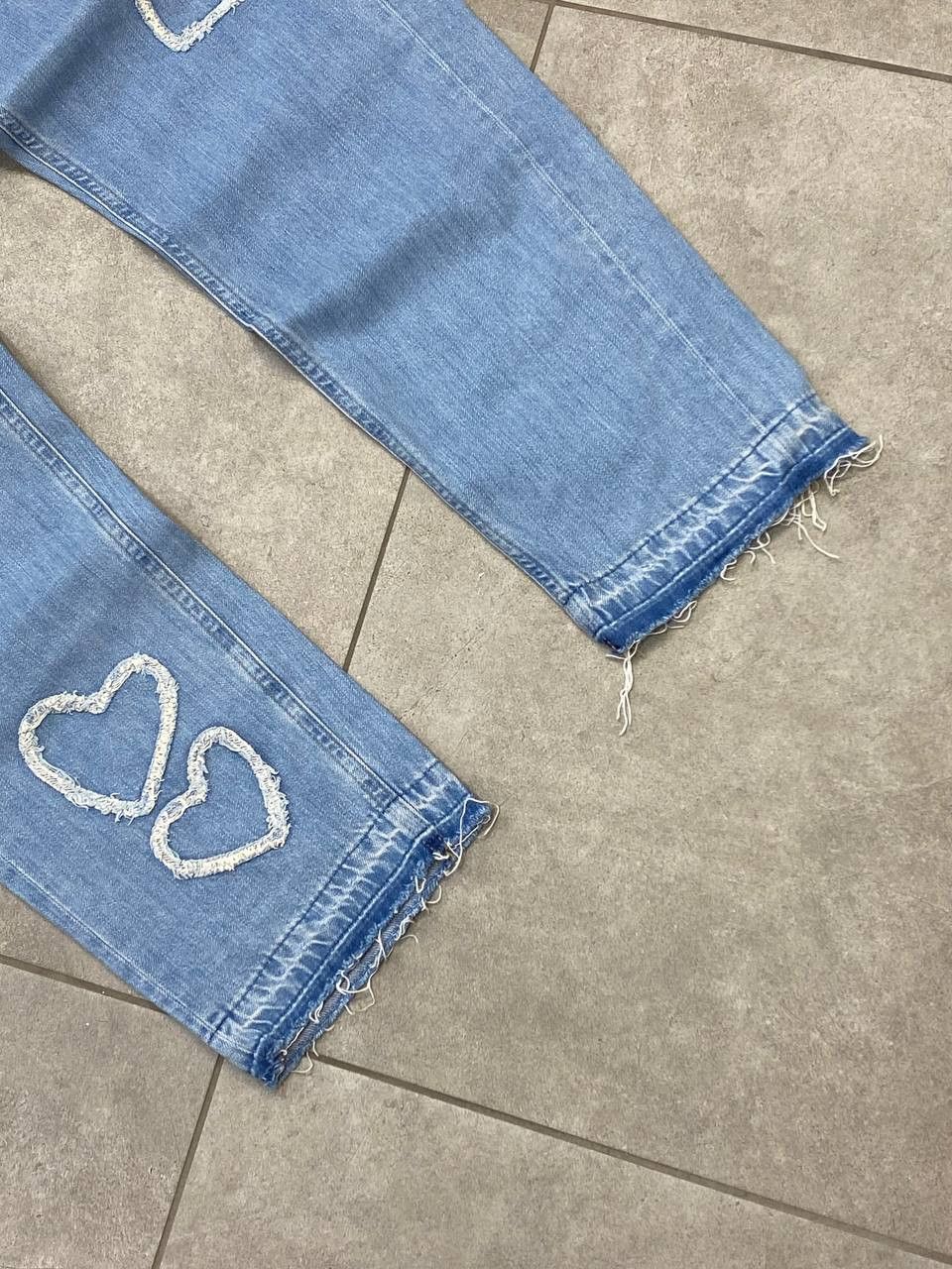 Escada Escada Sport Sexy Boyfriend Embroidered Hearts Denim Pants Size 28" / US 6 / IT 42 - 7 Thumbnail
