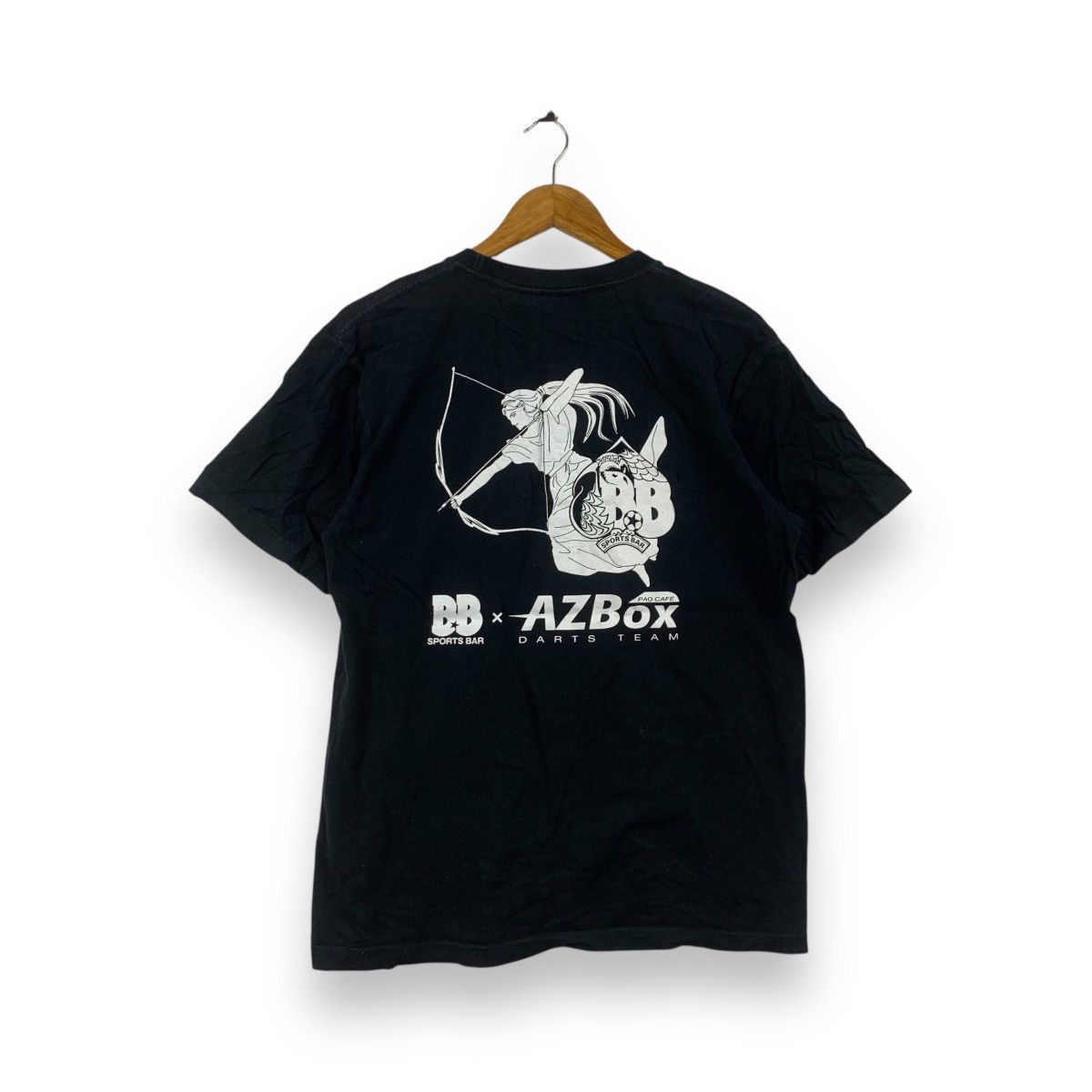 Vintage AZBOX DARTS TEAM x Sports Bar BB Anime Tee Shirt