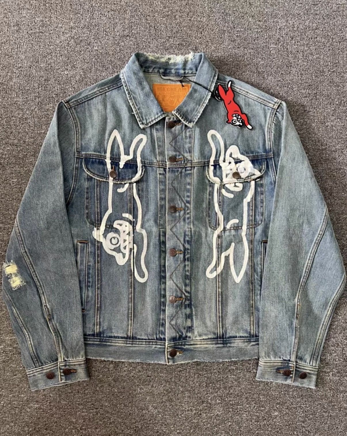 Billionaire Boys Club BBC ICECREAM Flying Dog Denim Jacket Size US L / EU 52-54 / 3 - 1 Thumbnail