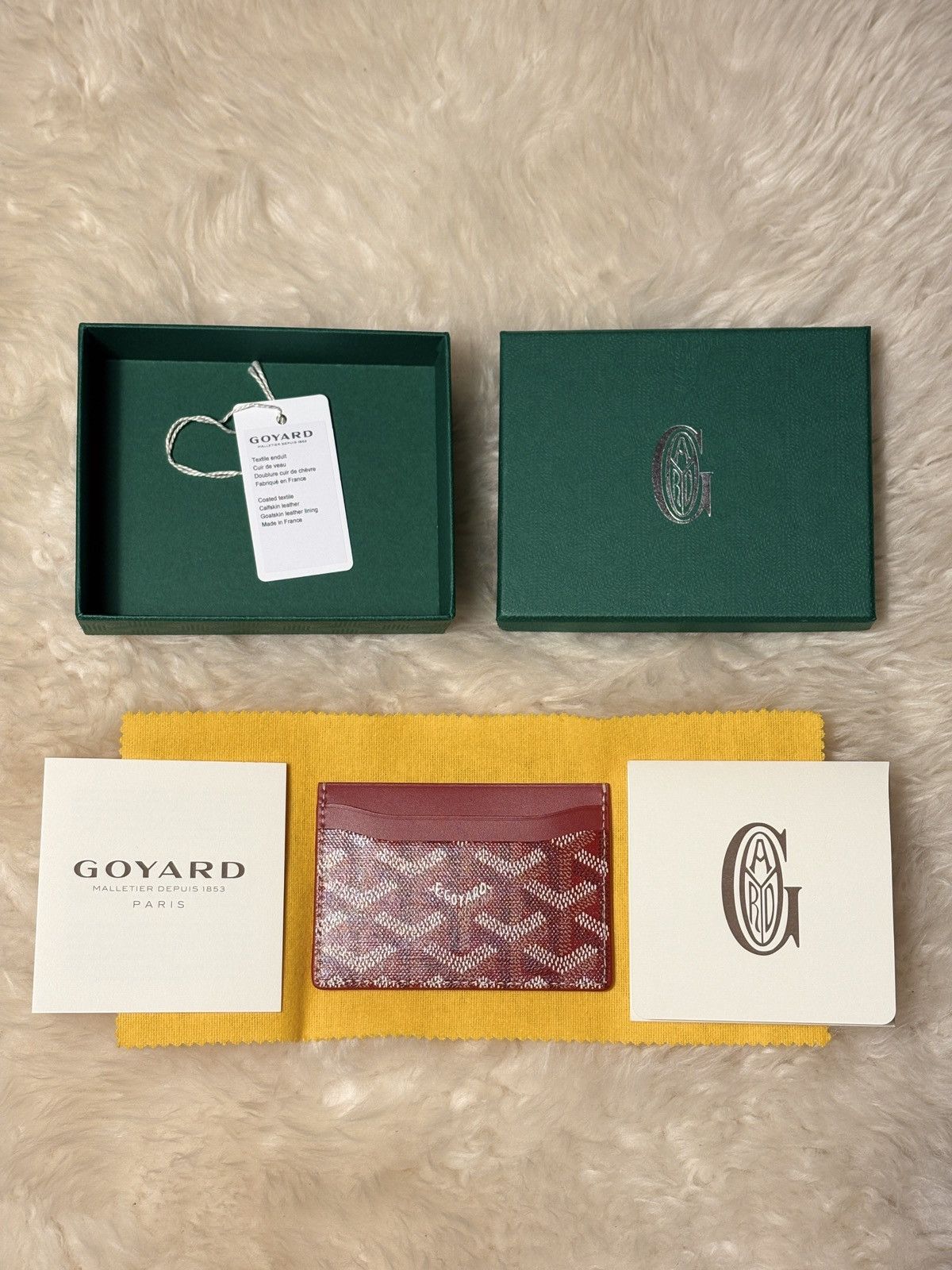 Goyard CARD HOLDER « SAINT-SULPICE » GOYARD RED Size ONE SIZE - 4 Thumbnail