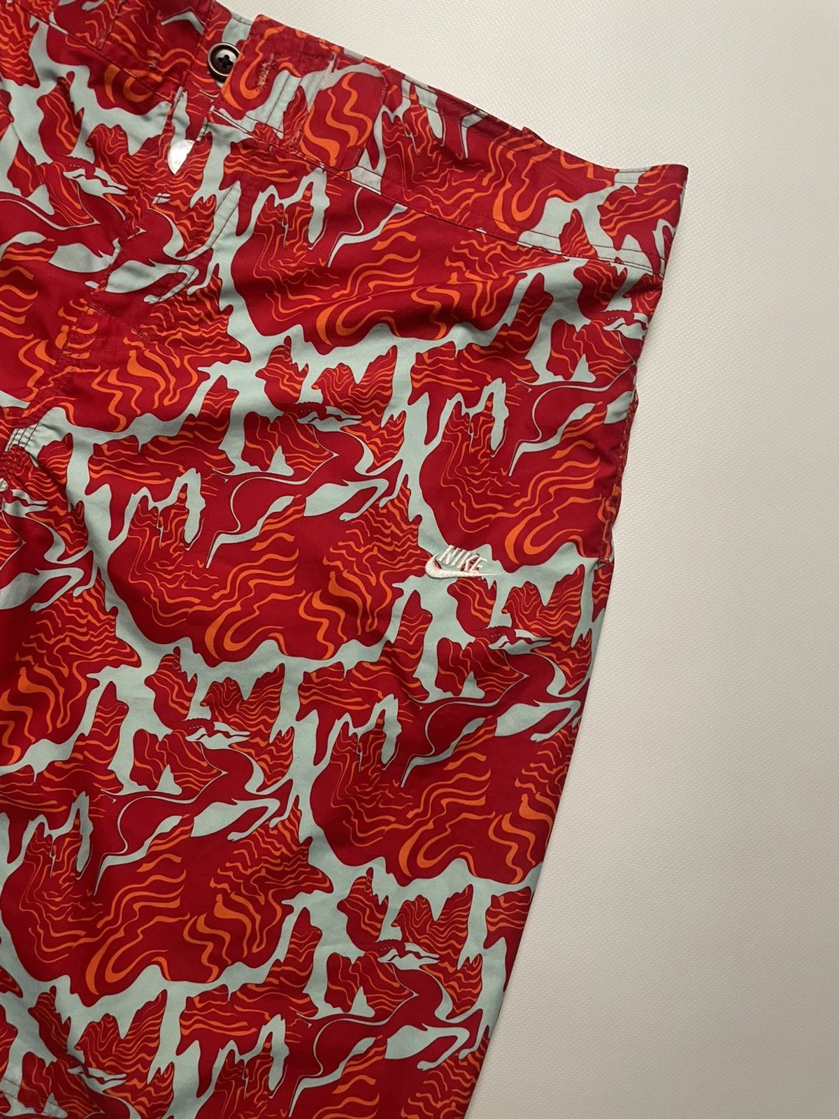 Nike NIKE KAMTANG Ripstop Active Beach Water Sports Shorts Red L Size US 36 / EU 52 - 4 Thumbnail