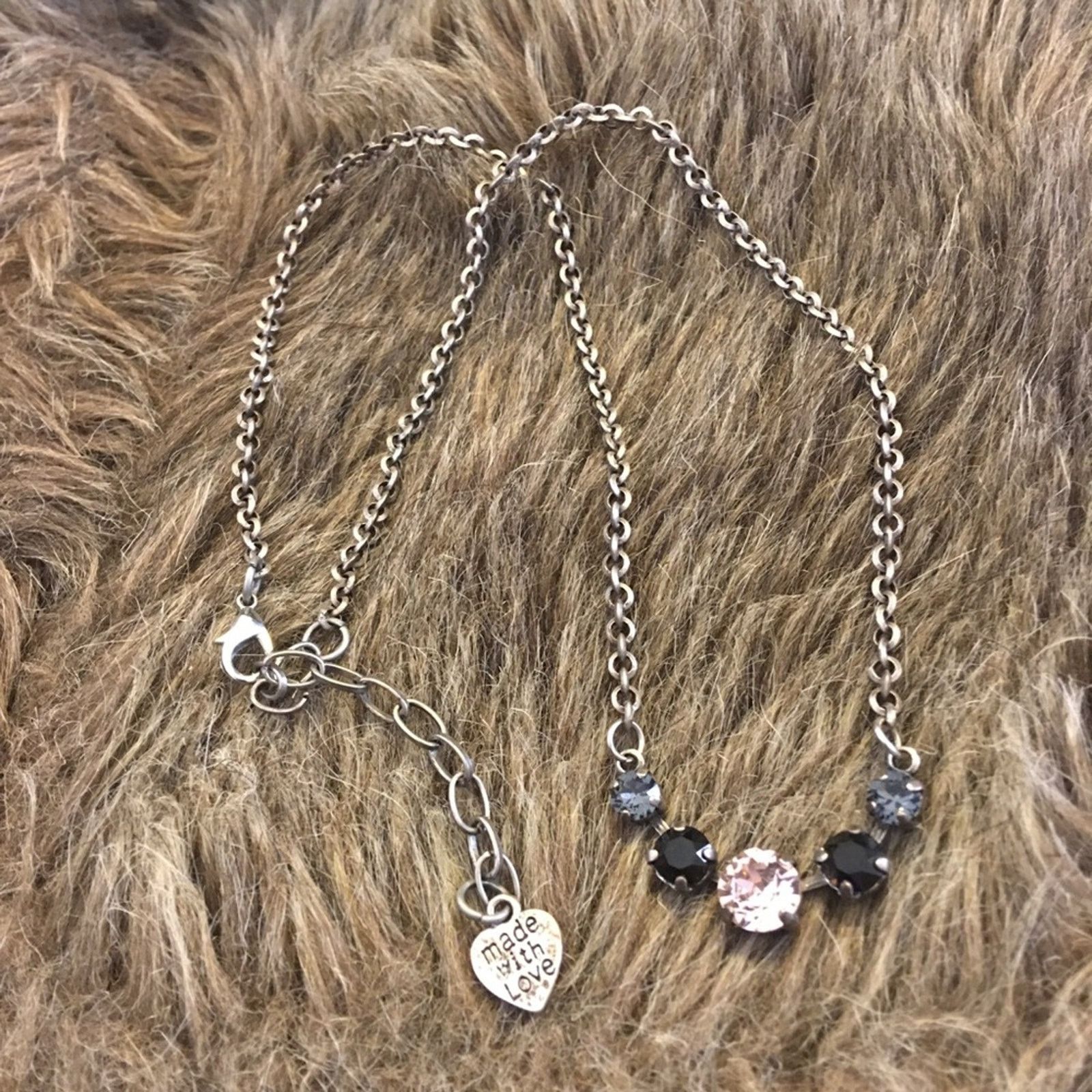Jewelry Made with Love multi tone glass stone necklace Size ONE SIZE - 7 Thumbnail
