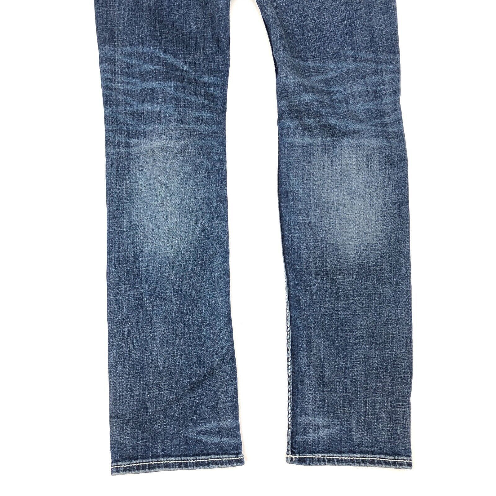 Vintage BKE Mason Light Wash Distressed Blue Slim Jeans Size 33x34 Size US 33 - 8 Thumbnail