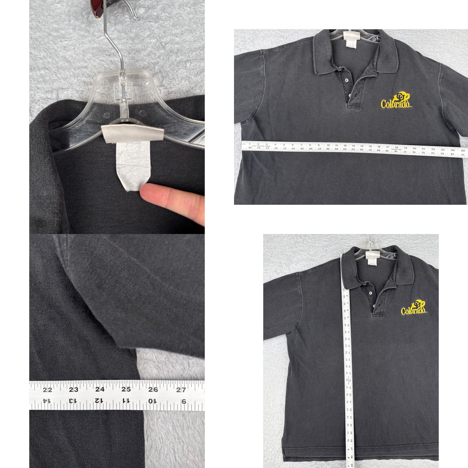 Hanes VINTAGE J Wesley Hanes Polo Shirt Men 2XL Black 100% Cotton Polo Shirt Adult 2XL Black Modern American Sports Polo Shirt Men Size US XXL / EU 58 / 5 - 8 Thumbnail