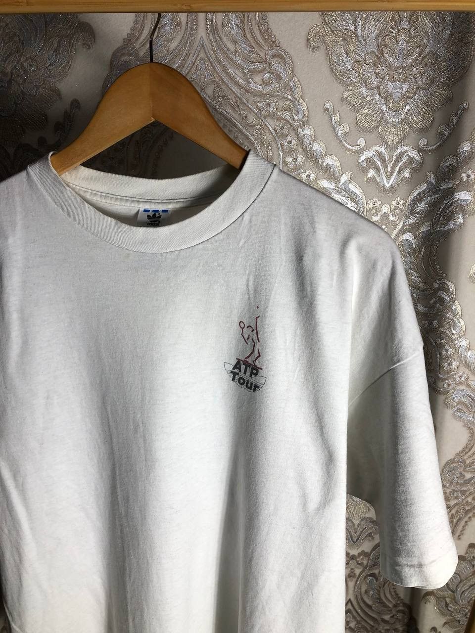 Adidas × Vintage VERY RARE ADIDAS ORIGINAL TENNIS DOUBLE PRINTED T-SHIRT 90s Size US XL / EU 56 / 4 - 3 Thumbnail