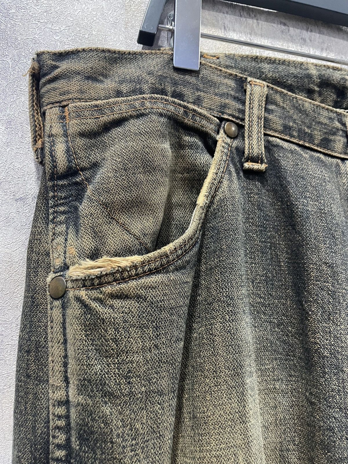 Japanese Brand × Vintage × Wrangler 🔥🔥Vintage wrangler distressed denim thrashed🔥🔥 Size US 32 / EU 48 - 11 Thumbnail