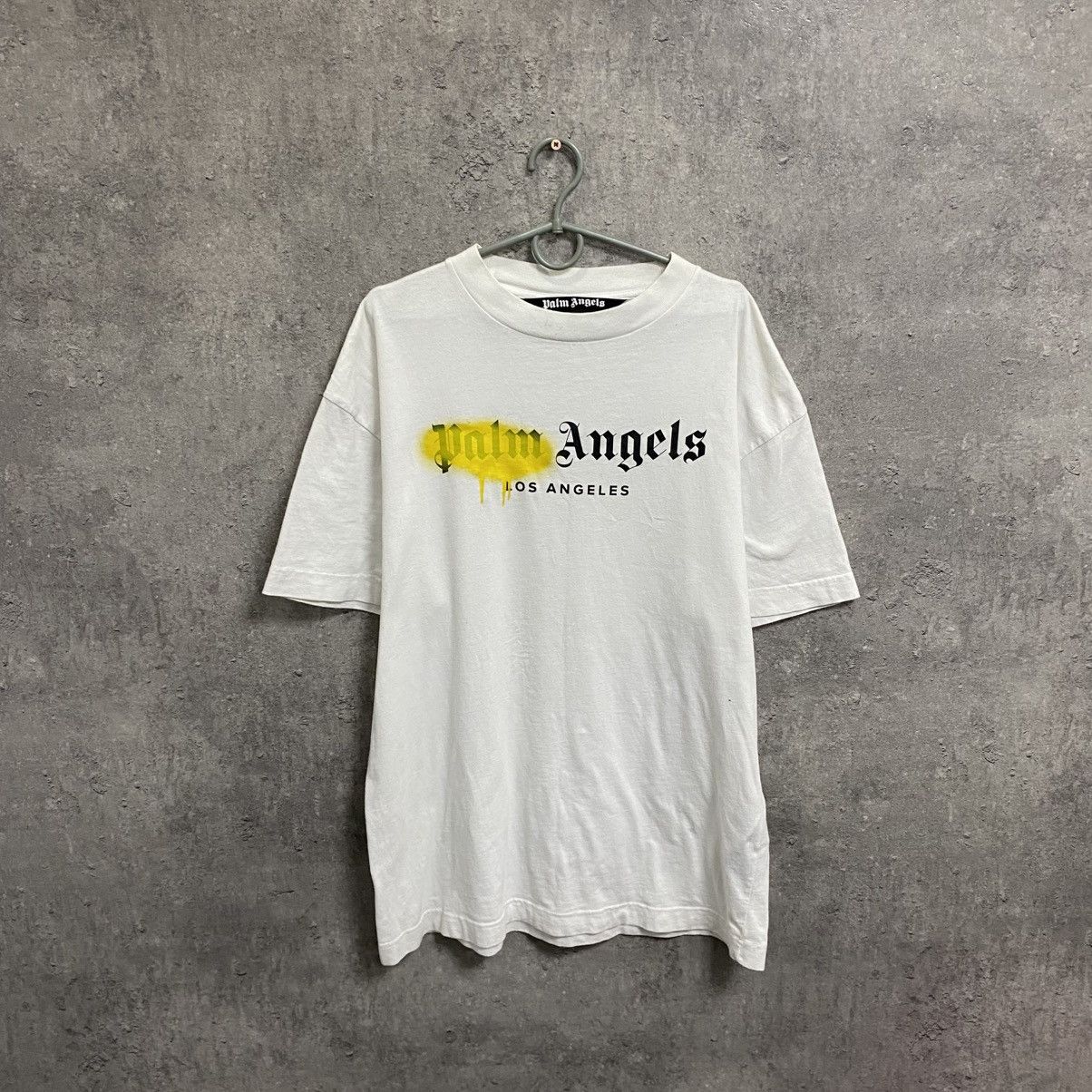 Palm Angels Palm Angels Los Angeles Sprayed Logo T-Shirt Size US L / EU 52-54 / 3 - 1 Thumbnail