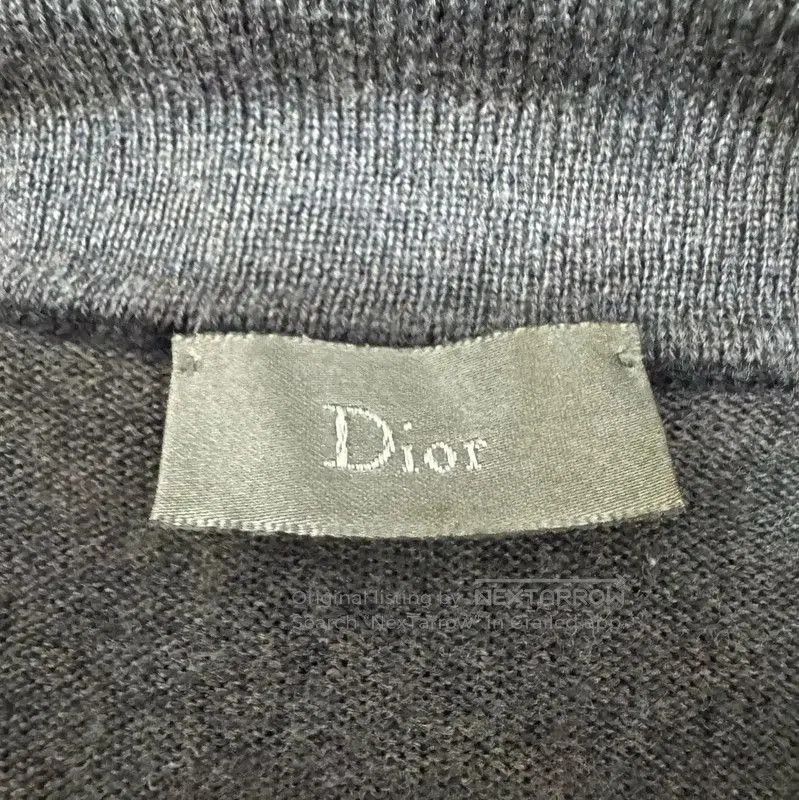 Other Dior Men's Black Gray Wool Pullover Sweater . Size US S / EU 44-46 / 1 - 4 Thumbnail