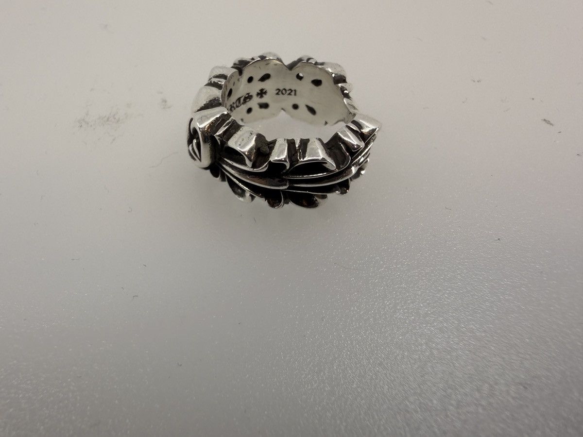 Chrome Hearts Chrome Hearts Double Floral Cross Heart Ring - size 7 Size ONE SIZE - 4 Thumbnail