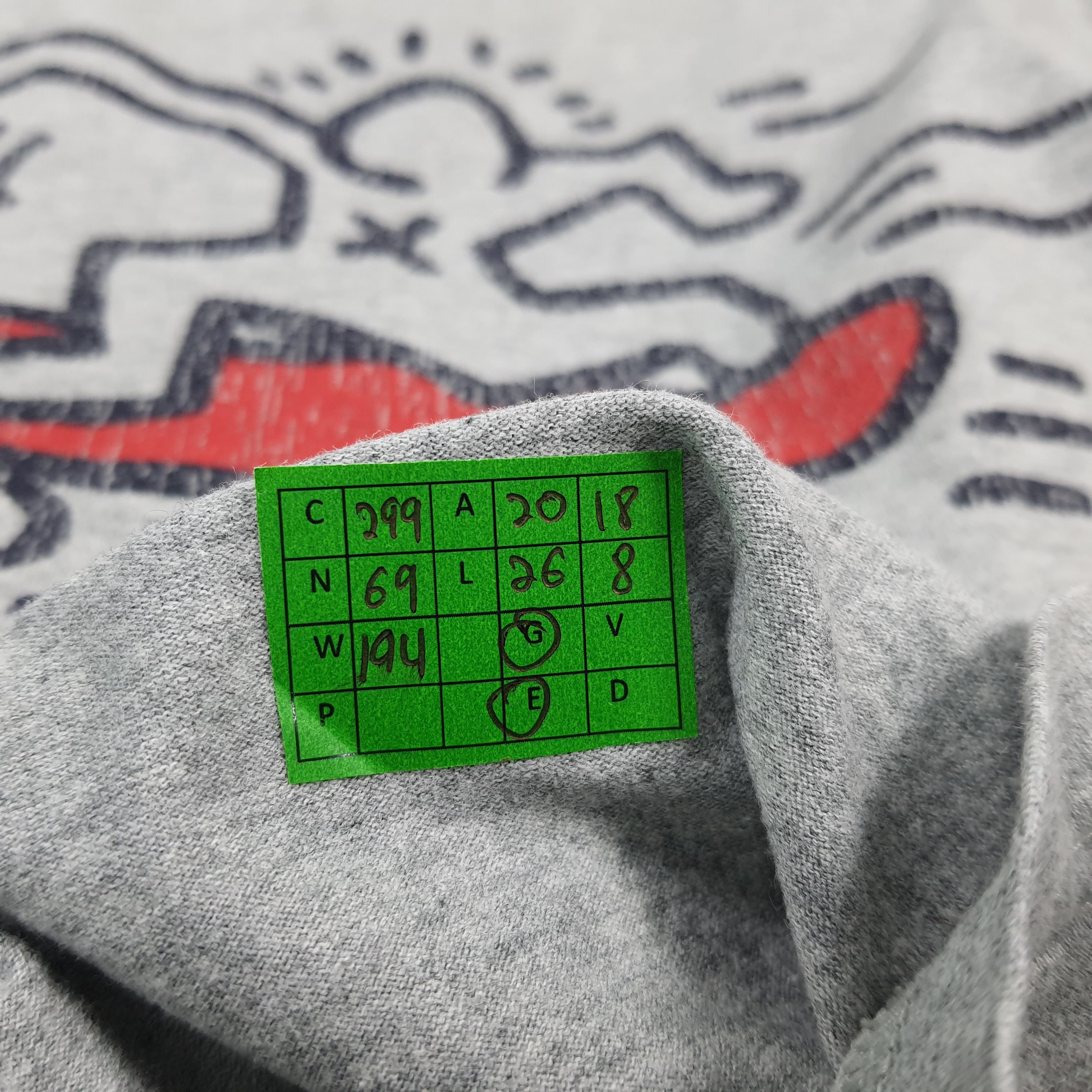 Keith Haring Vintage Keith Haring Doodles Art Streetwear Tshirt C299N69 Size US M / EU 48-50 / 2 - 11 Thumbnail