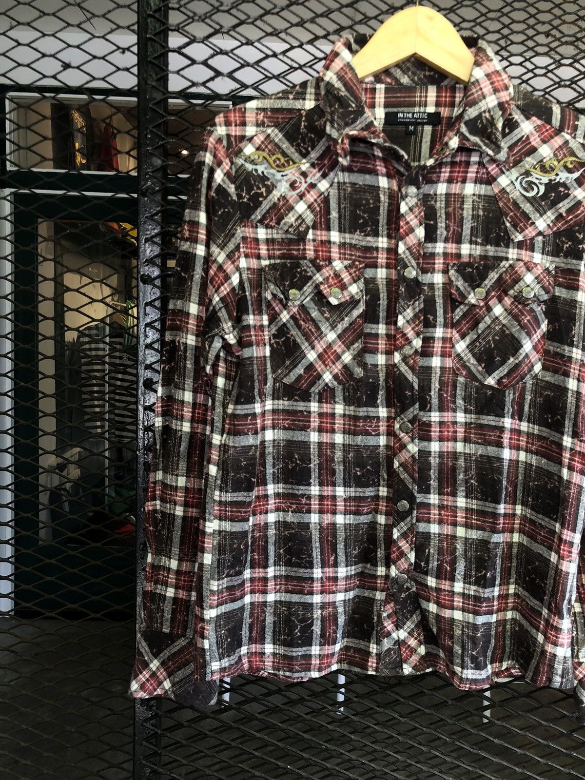 Hysteric Glamour × In The Attic × Japanese Brand IN THE ATTIC FLANNEL PLAID SHIRT Size US M / EU 48-50 / 2 - 3 Thumbnail