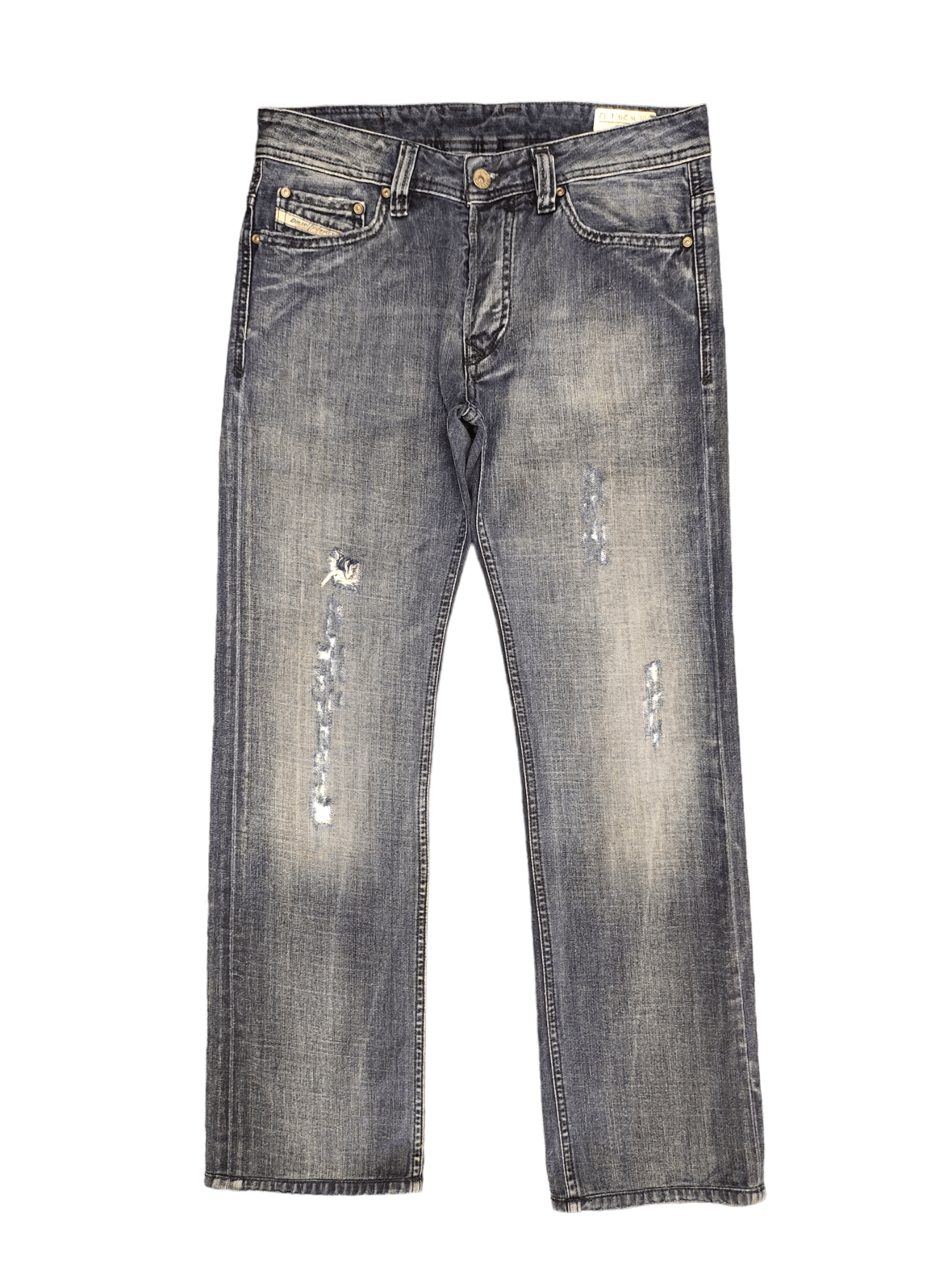 Diesel Vintage Y2k Diesel Viker Distressed Denim Jeans Streetwear Size US 29 - 1 Thumbnail