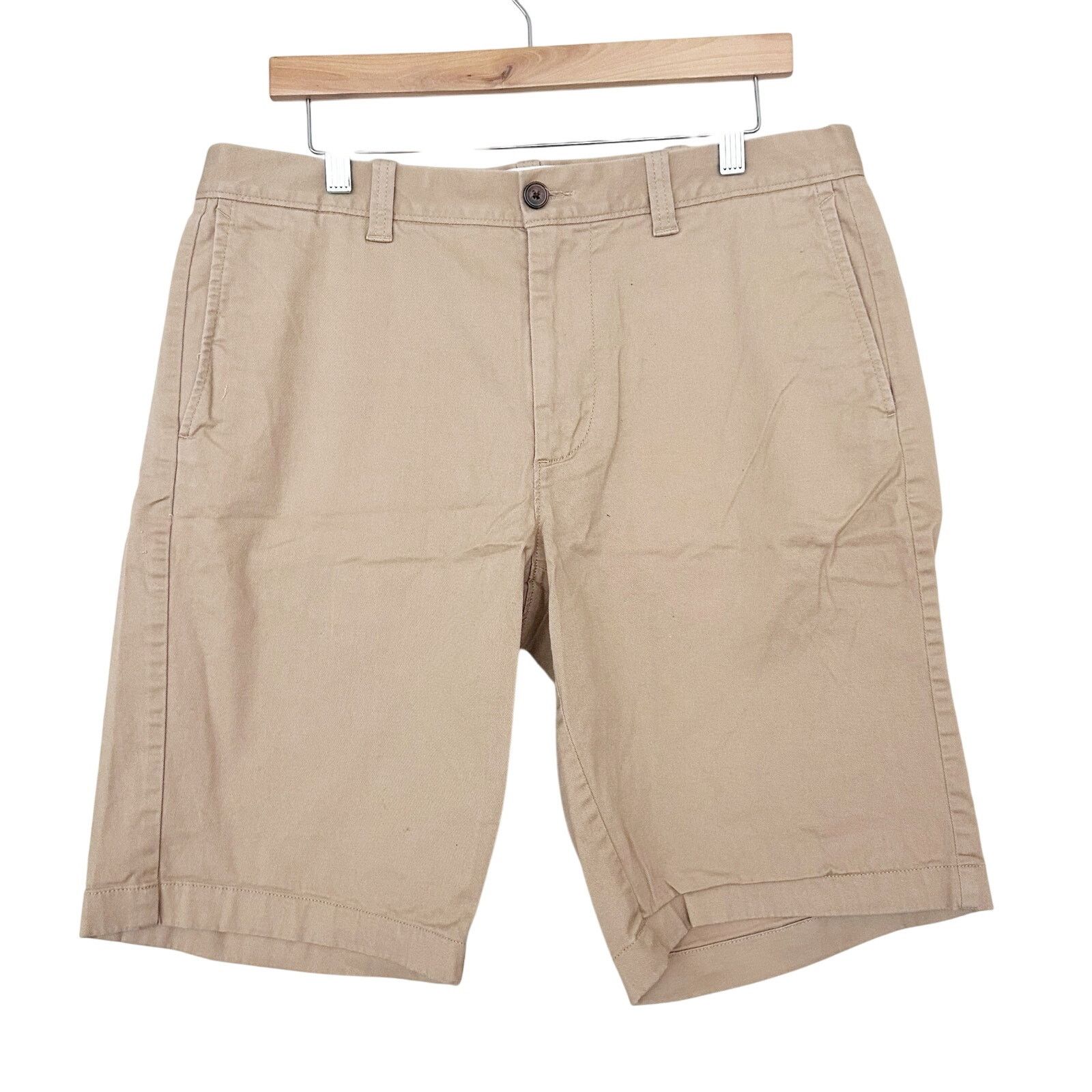 J.Crew J. Crew Tan Flex Chino Flat Front Shorts Sz 34 Size US 34 / EU 50 - 1 Thumbnail