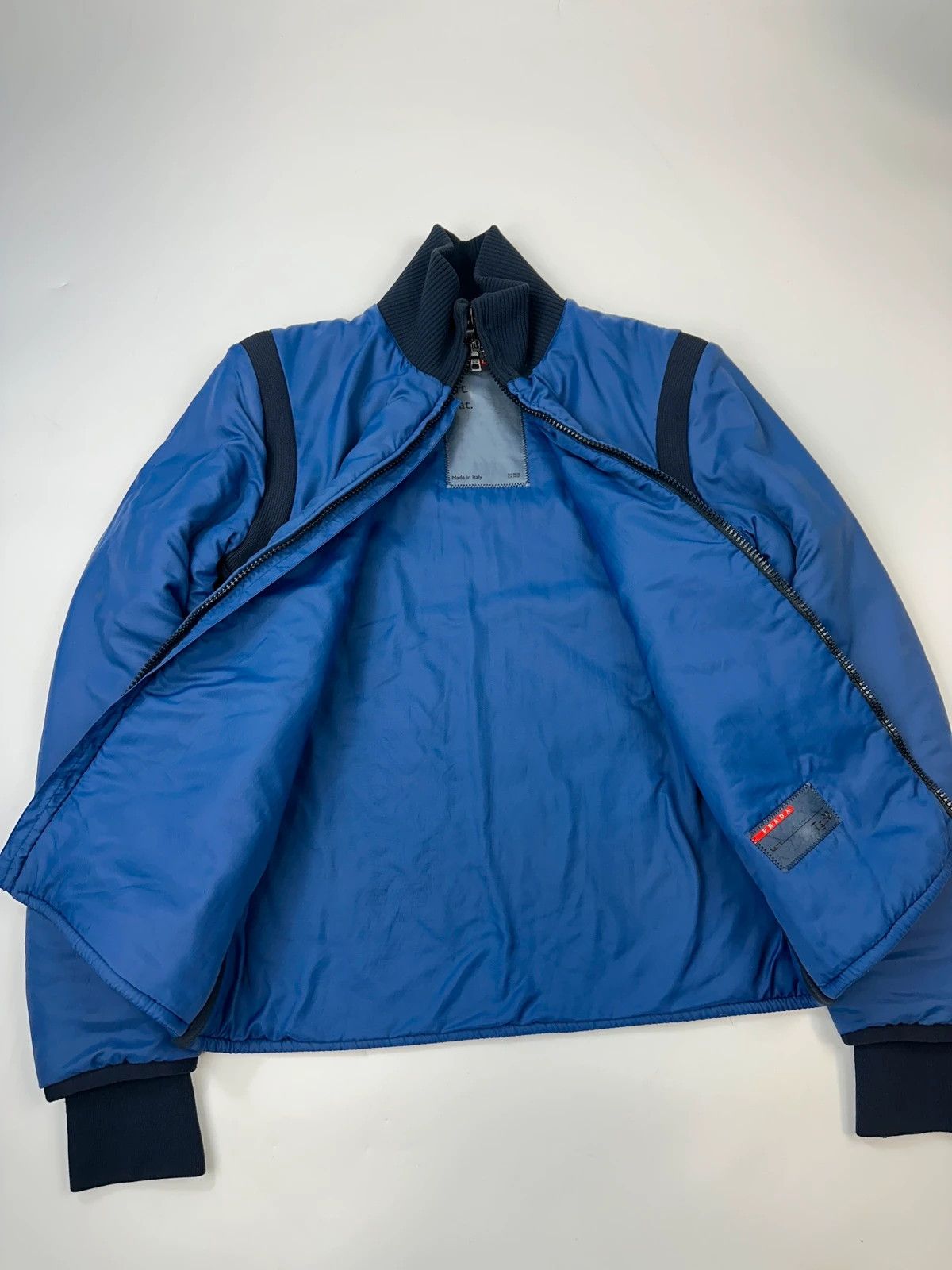 Prada Prada Sport Early Sample Electric Blue Padded Nylon Jacket Size US M / EU 48-50 / 2 - 9 Thumbnail