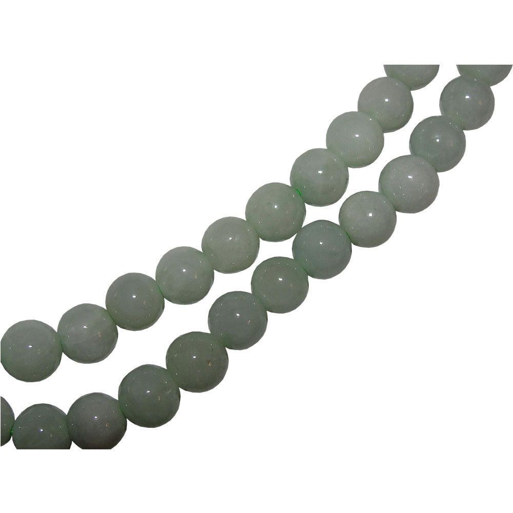 Handmade Chinese Light Green Jadeite Jade Bead Necklace Size ONE SIZE - 2 Thumbnail