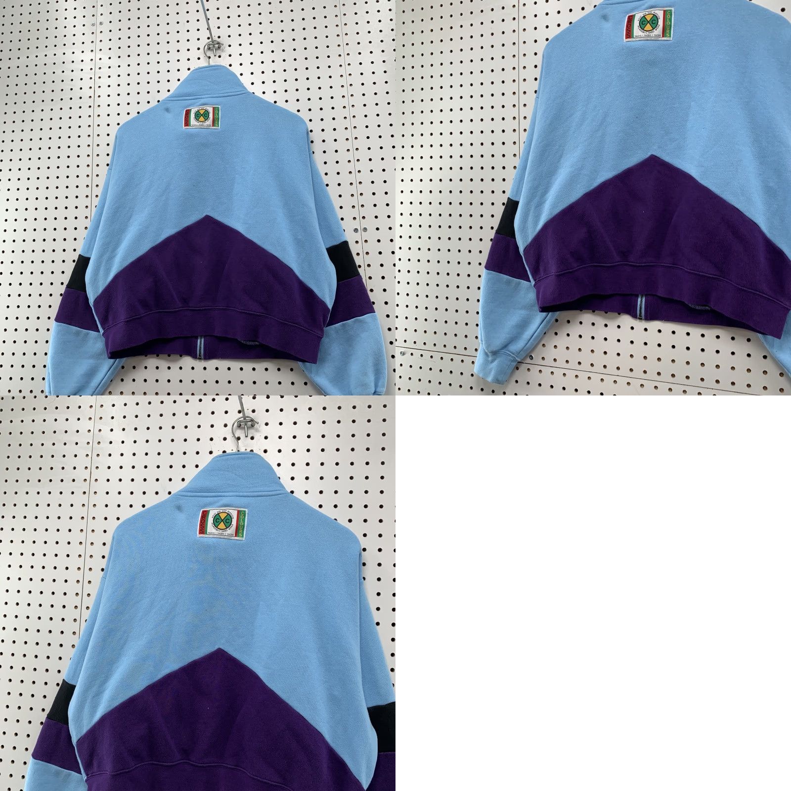 Vintage VINTAGE Cross Colours Fleece Jacket Full Zip Blue Medium Spell Out Logo Womens Size M / US 6-8 / IT 42-44 - 8 Thumbnail