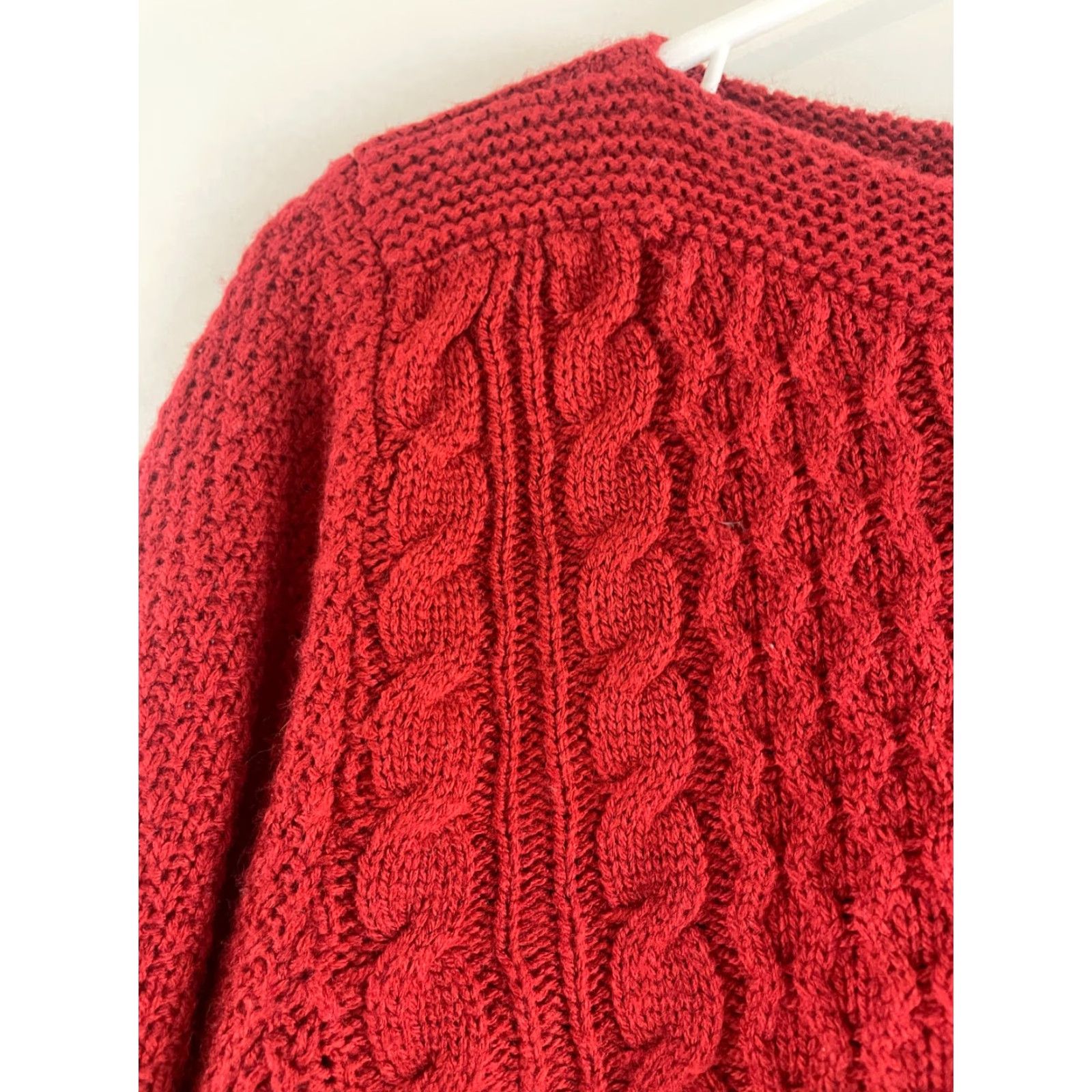 Croft & Barrow Croft & Barrow Sweater Women's Size Small Red Cable Knitted Pullover Boatneck Size S / US 4 / IT 40 - 5 Thumbnail