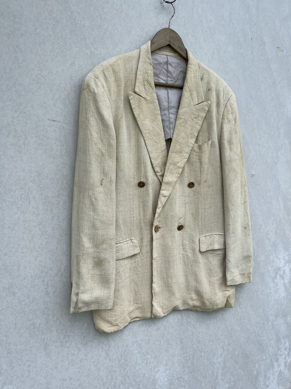 Issey Miyake × Tete Homme × Vintage 🔥Vintage Tete Homme by Katoh Kazutaka Double Breasted Blazer Size US S / EU 44-46 / 1 - 4 Thumbnail