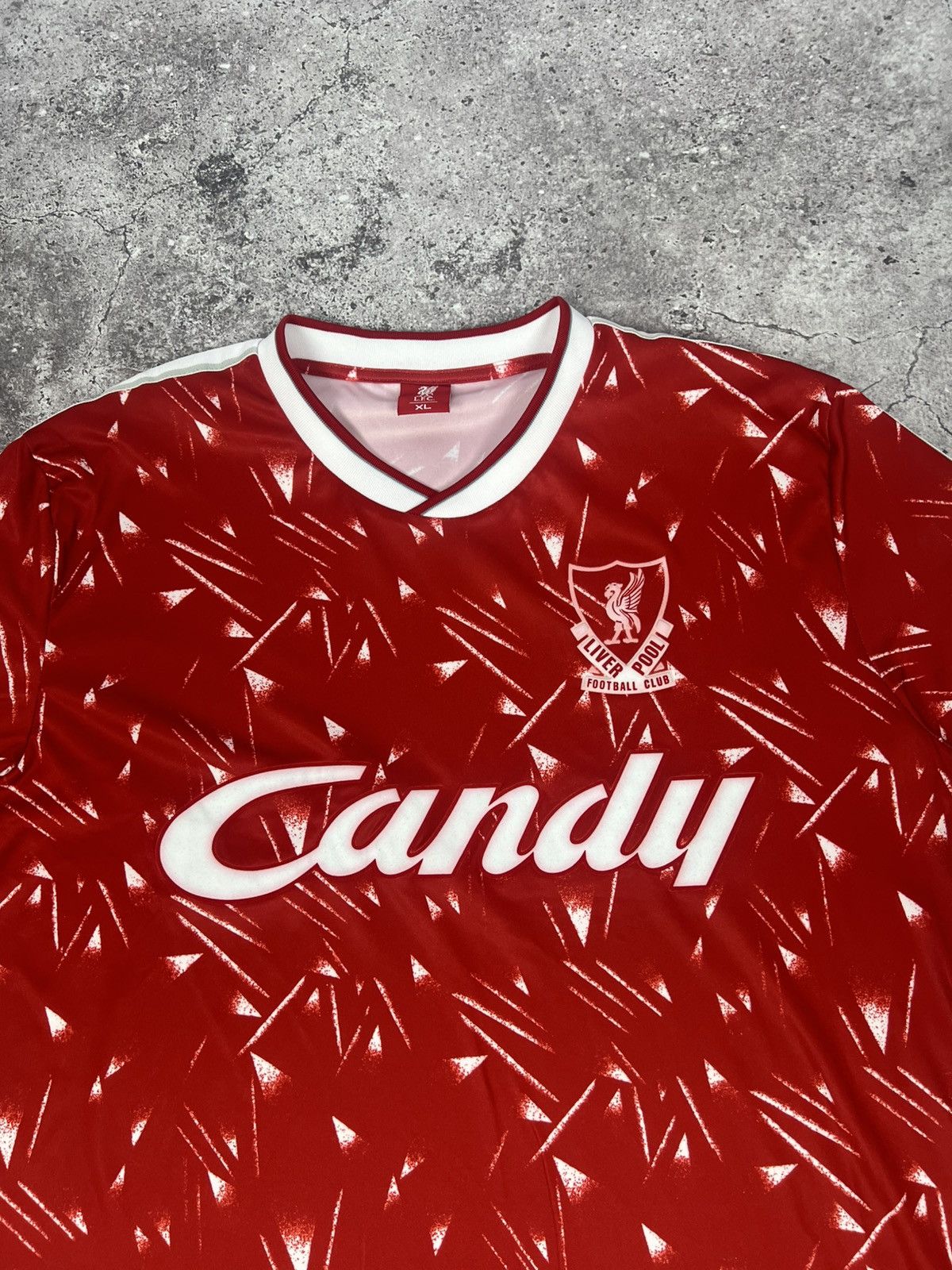 Vintage Liverpool Candy Football Shirt Soccer Jersey Size US XL / EU 56 / 4 - 6 Thumbnail