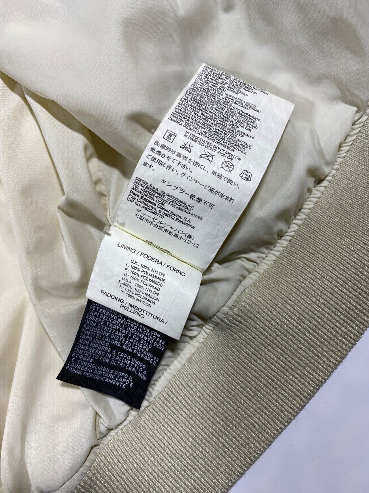 Diesel Diesel Jacket Down Women’s Ivory Bomber Size L Size L / US 10 / IT 46 - 9 Thumbnail