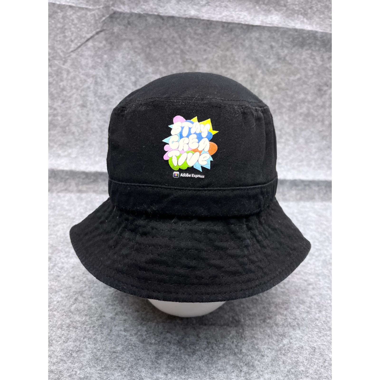 Vintage Apollo USA Bucket Hat Adult One Size Black Cotton Stay Creative Express Outdoor Logo Lightweight Twill Casual Summer Fall Winter Men’s Women’s Size ONE SIZE - 2 Thumbnail
