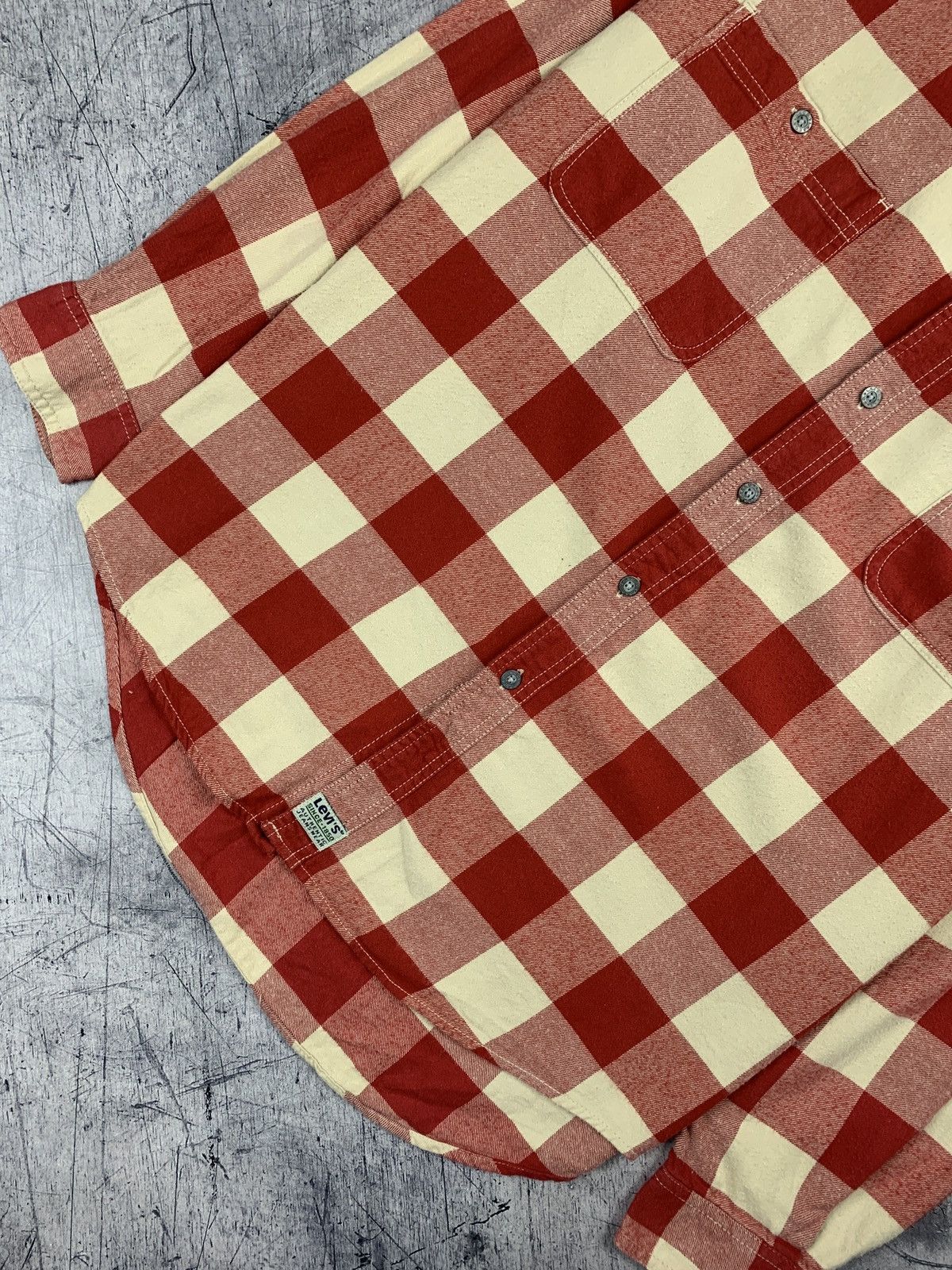 Flannel Vintage Levi's Plaid Shirt Button Up Western Style Y2K USA Size US XL / EU 56 / 4 - 3 Thumbnail