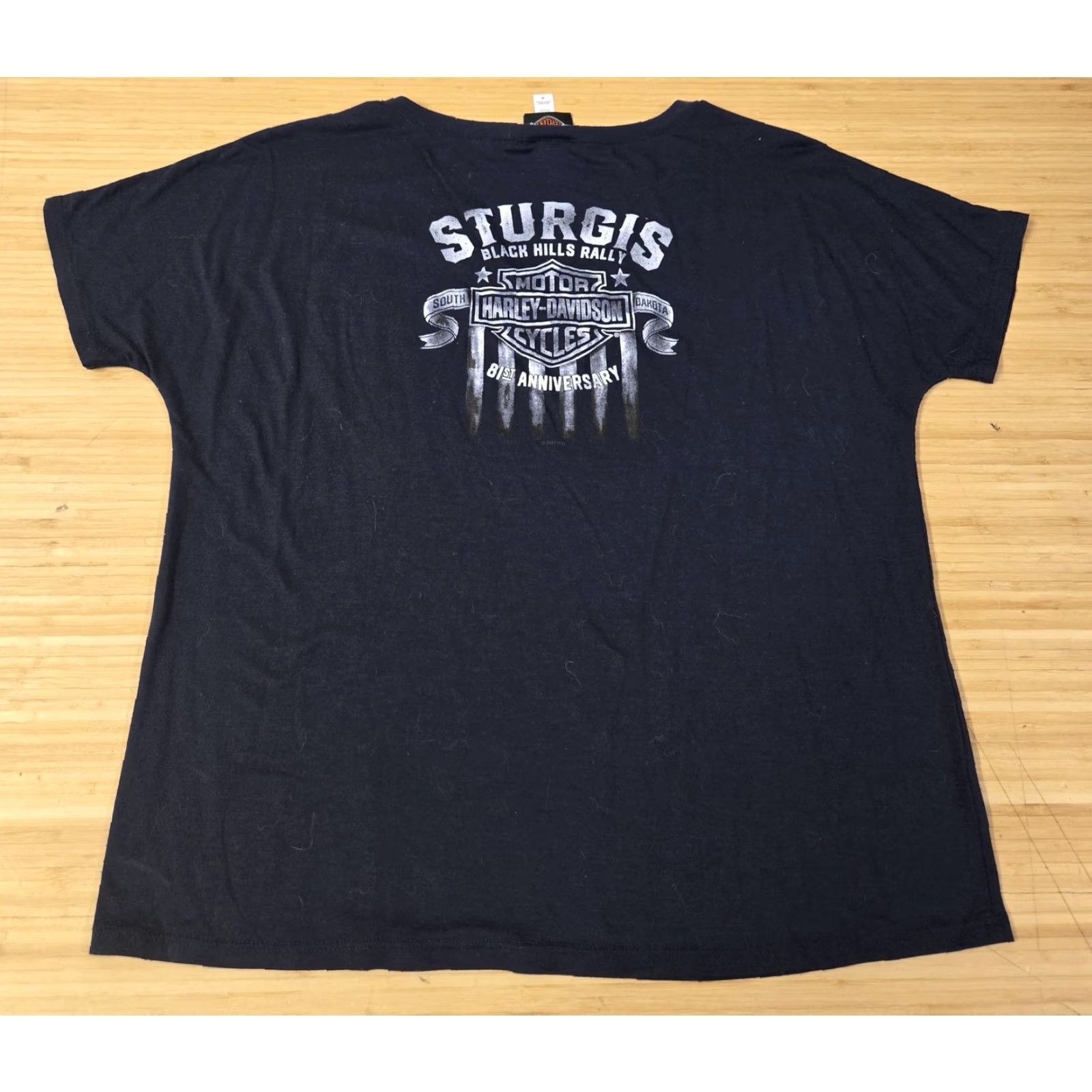 Harley Davidson VINTAGE Harley-Davidson Shirt Womens Medium Black Hill City Sturgis Rally 81st Anniversary Size M / US 6-8 / IT 42-44 - 4 Thumbnail