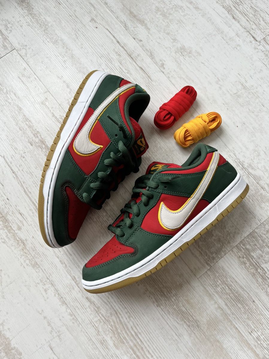 Nike Nike SB Dunk Low Pro PRM Seattle Supersonics 44 EU , US10 Size US 10 / EU 43 - 1 Thumbnail