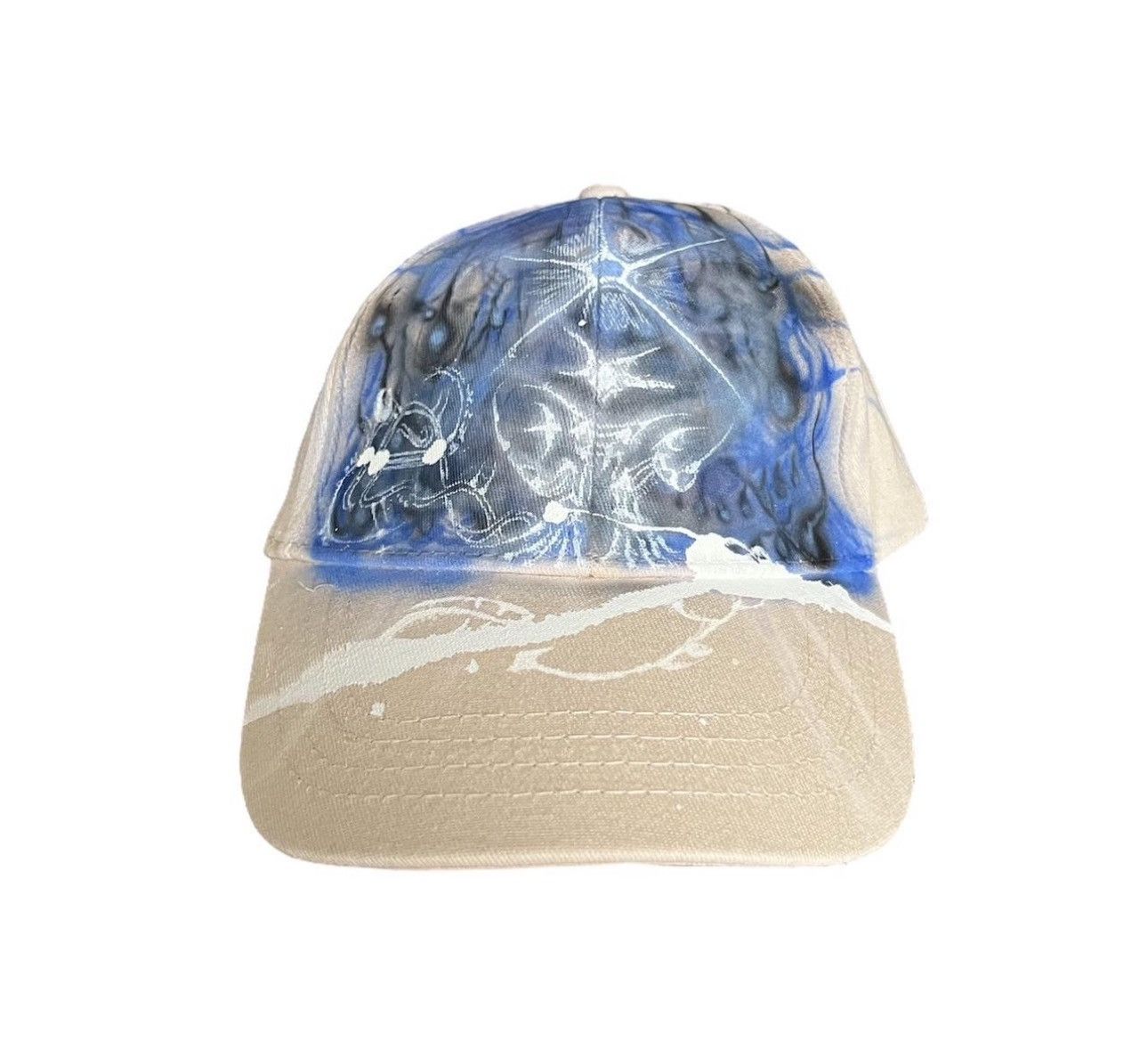 Vintage 1 of 1 Airbrushed blue cap Size ONE SIZE - 1 Thumbnail