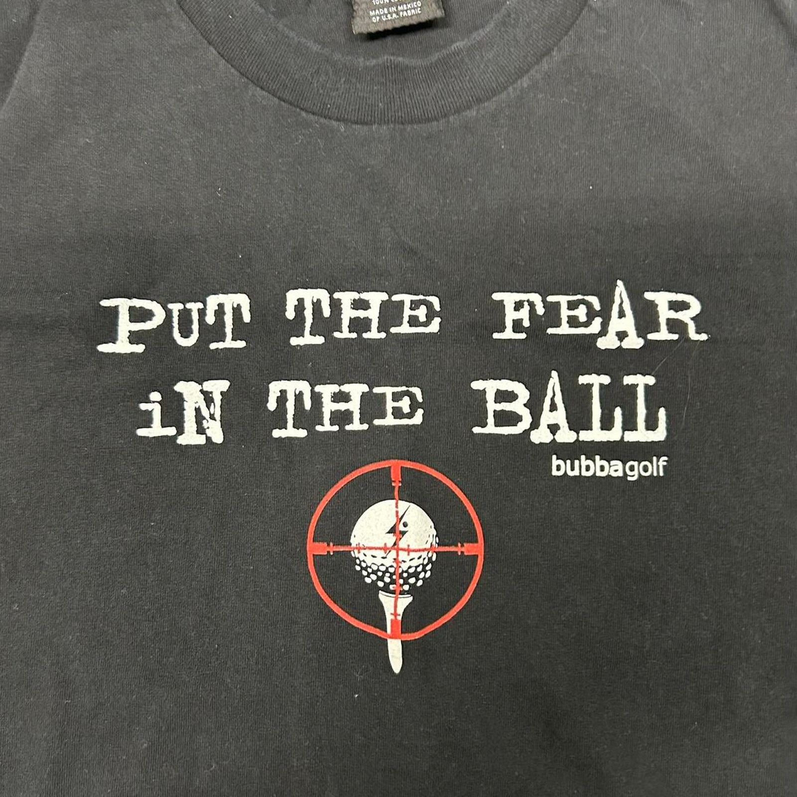 Other Black vintage golf tee with "Put the Fear in the Ball" Size US XL / EU 56 / 4 - 2 Thumbnail