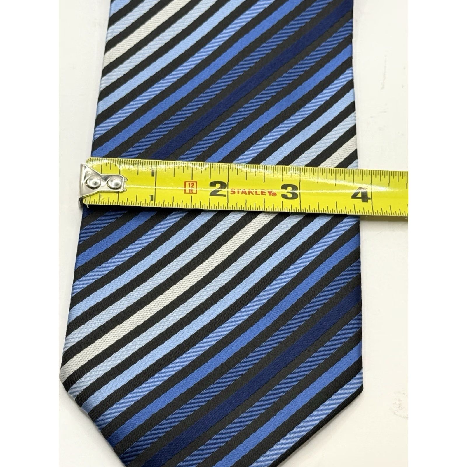 Giorgio Armani Giorgio Armani Silk Neck Tie Striped Brown Beige Orange Made In Italy Mens Classic Tie Size ONE SIZE - 3 Thumbnail